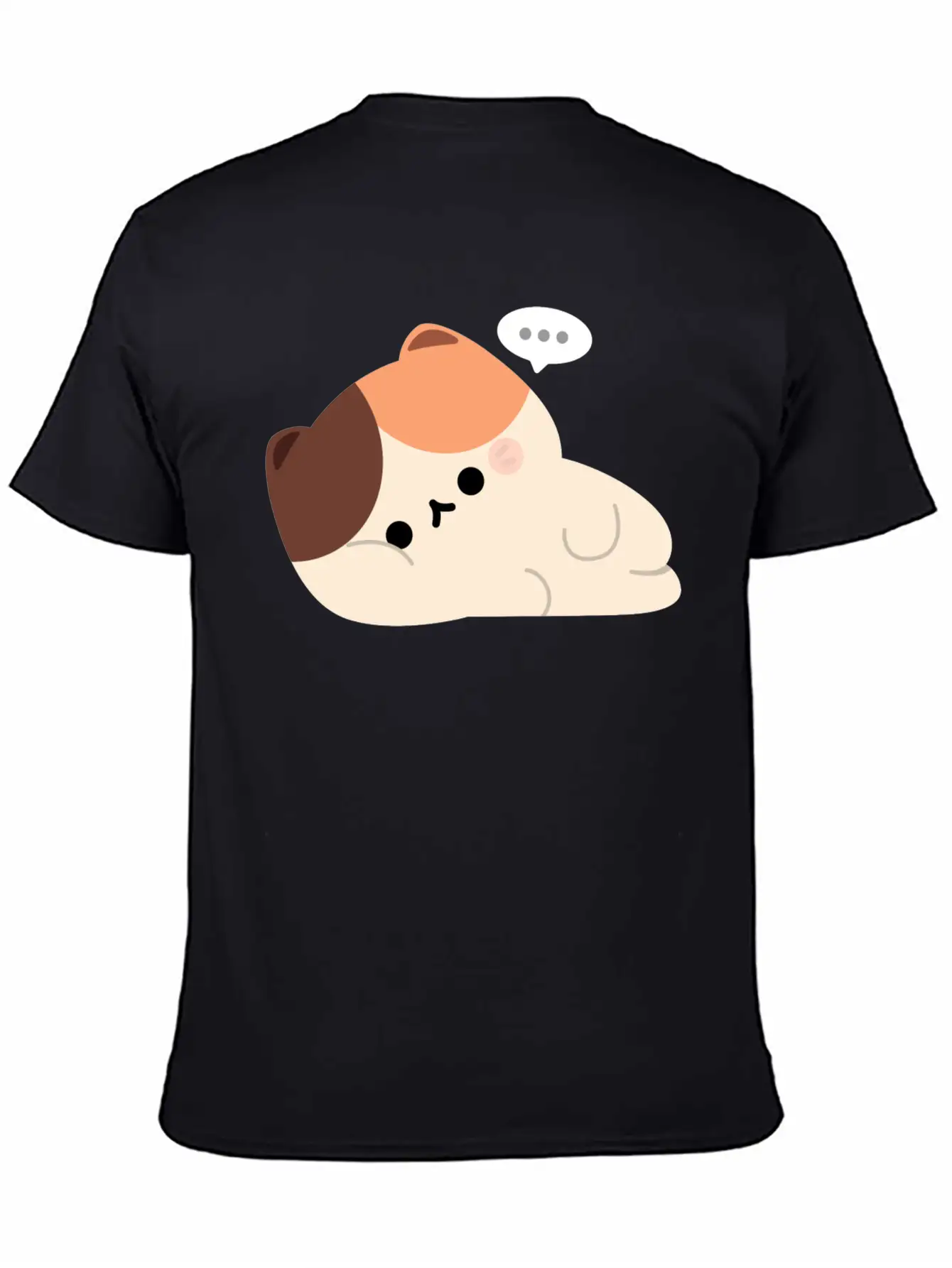Tired Tortie Cat Stylish Everyday T-Shirt – Unisex Basic Cotton Tee