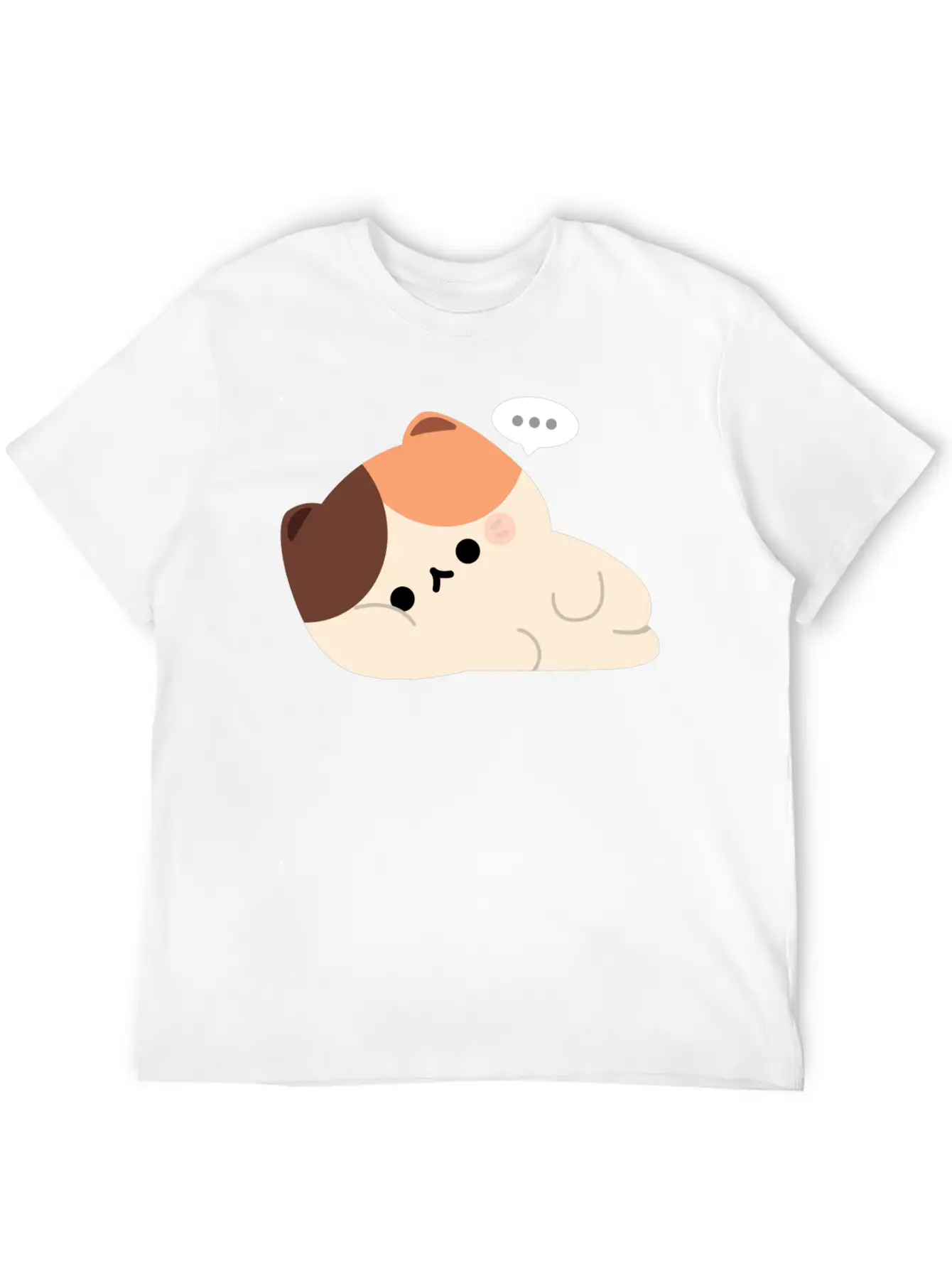 Tired Tortie Cat Stylish Everyday T-Shirt – Unisex Basic Cotton Tee