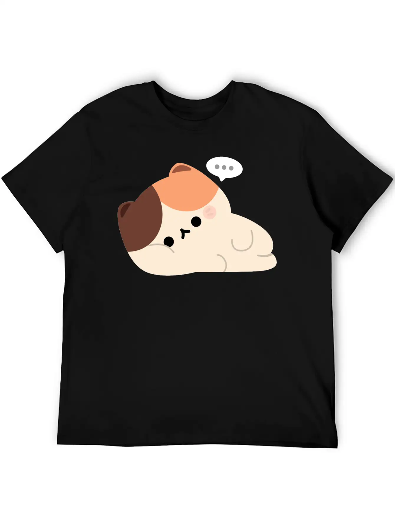 Tired Tortie Cat Stylish Everyday T-Shirt – Unisex Basic Cotton Tee