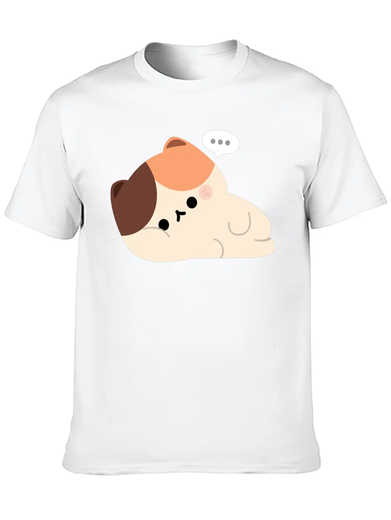 Tired Tortie Cat Stylish Everyday T-Shirt – Unisex Basic Cotton Tee