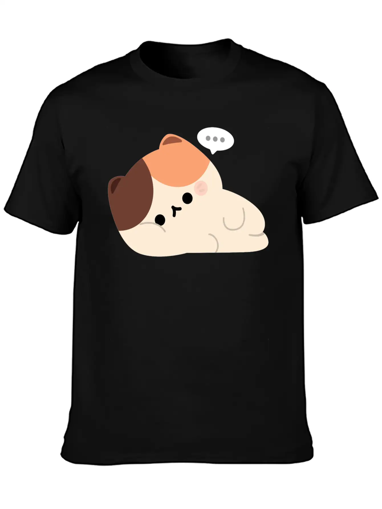 Tired Tortie Cat Stylish Everyday T-Shirt – Unisex Basic Cotton Tee