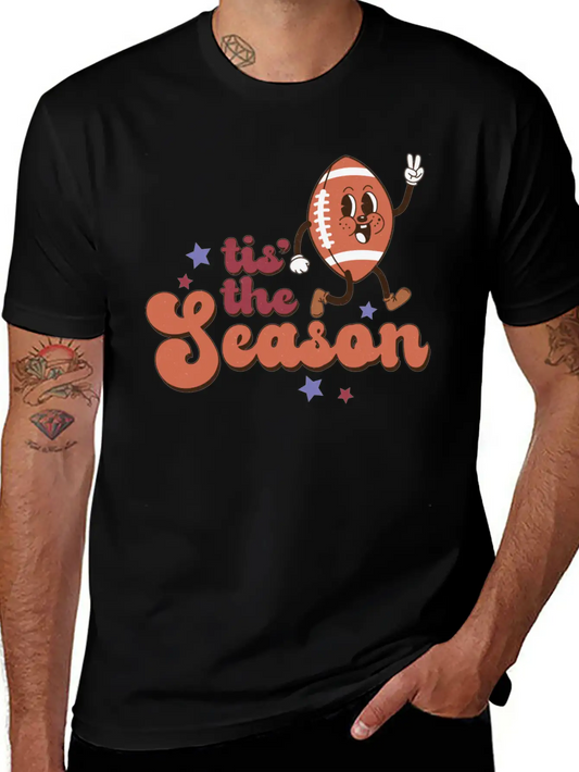 Tis The Football Season Stylish Everyday T-Shirt – Unisex Basic Cotton Tee