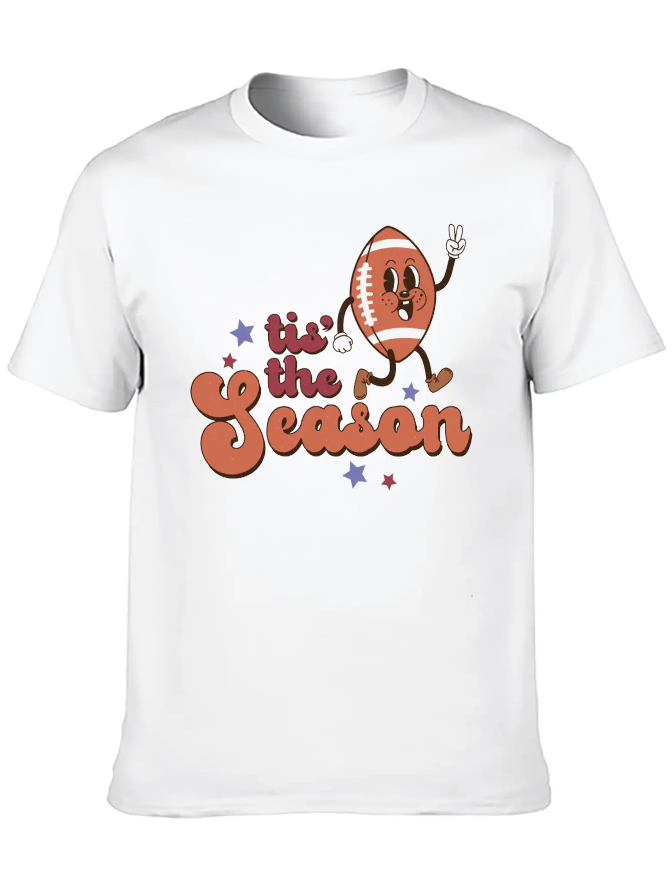 Tis The Football Season Stylish Everyday T-Shirt – Unisex Basic Cotton Tee