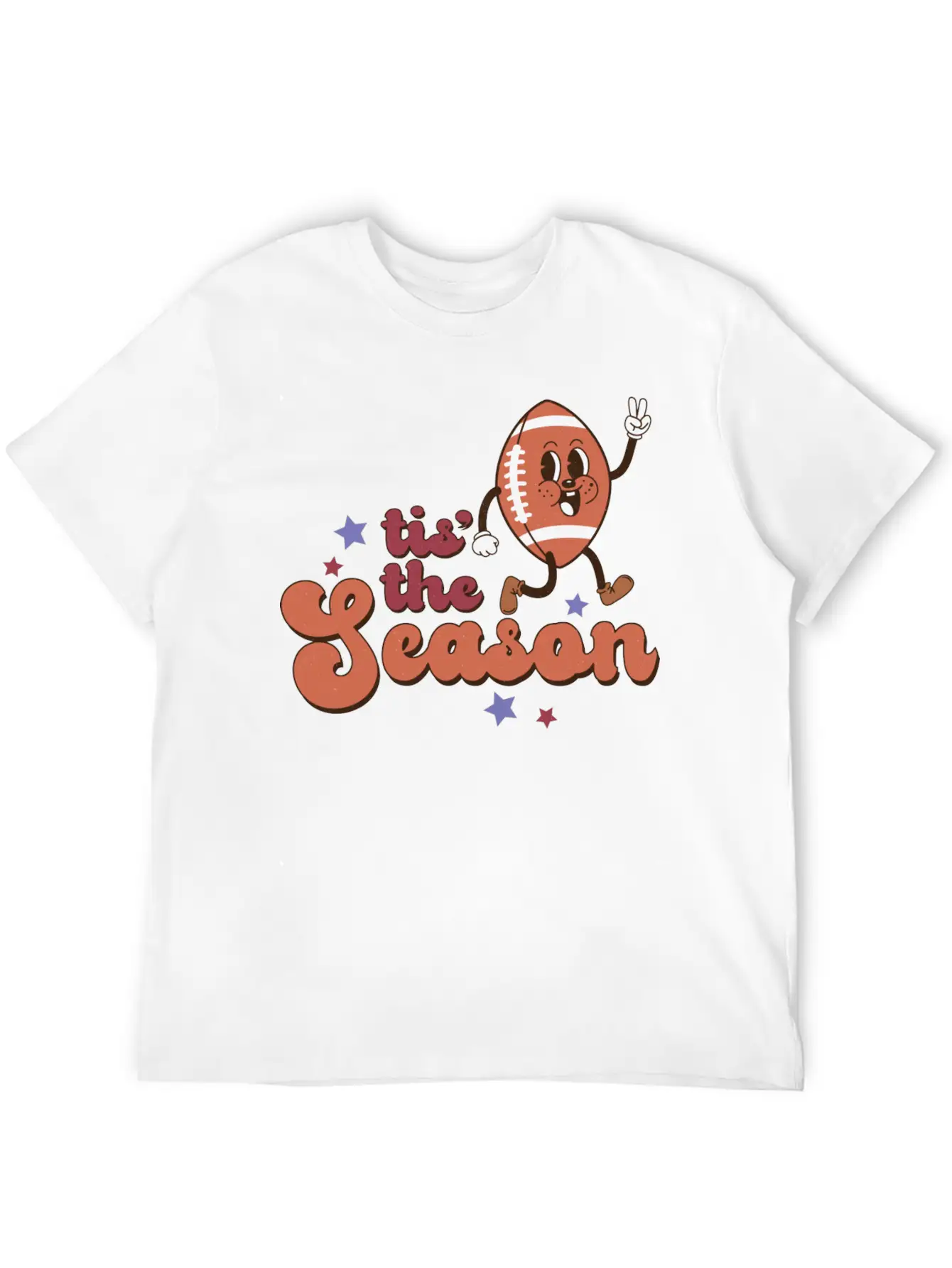 Tis The Football Season Stylish Everyday T-Shirt – Unisex Basic Cotton Tee