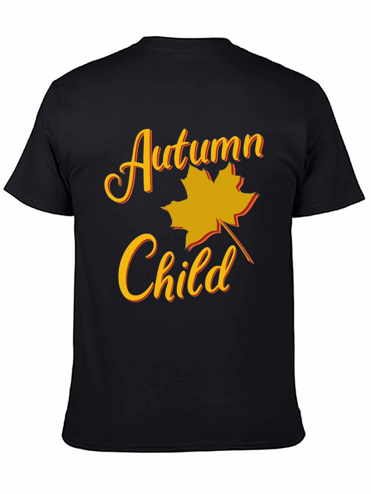 Autumn Child Graphic Tee - Fall Season T-Shirt