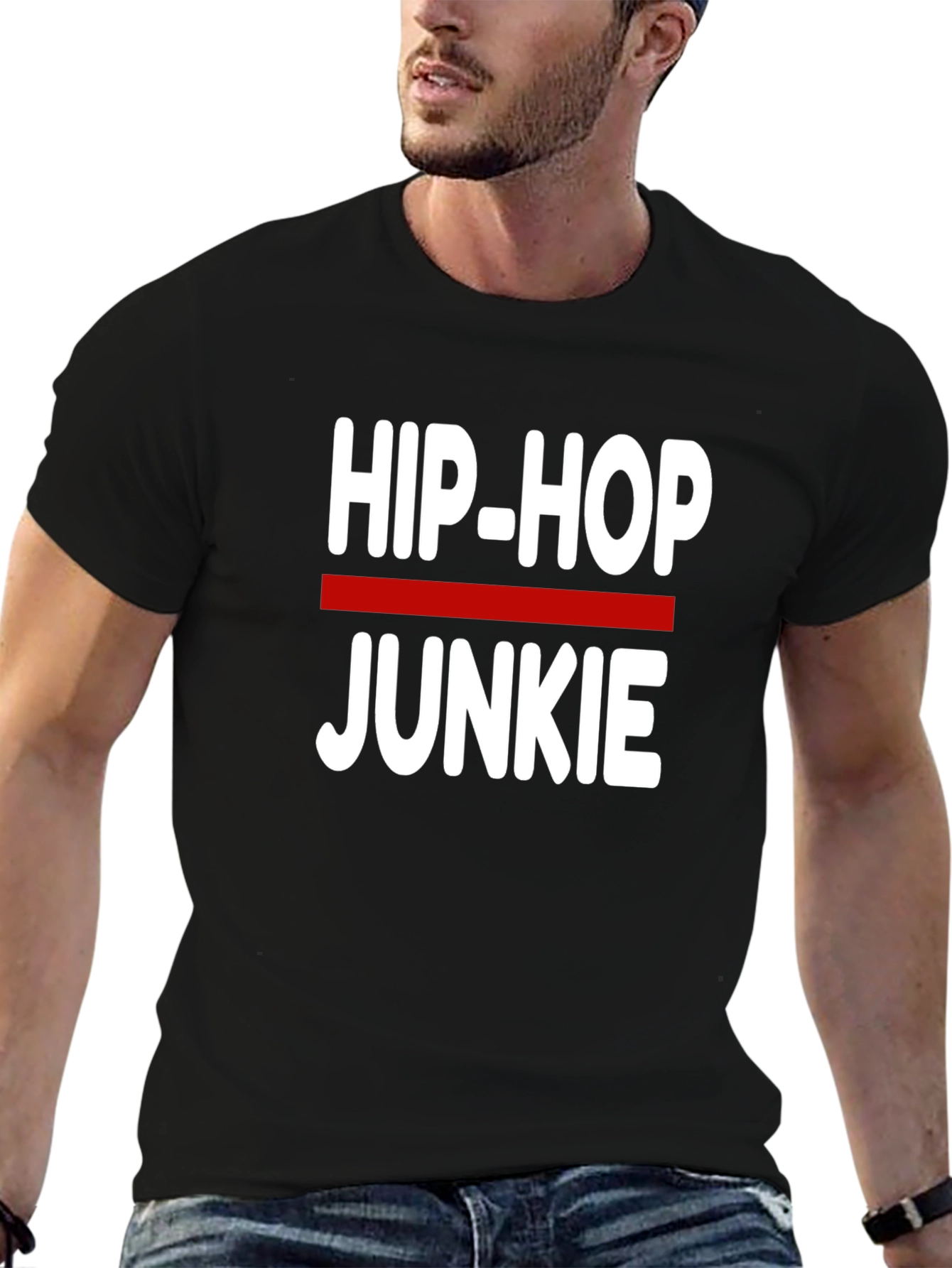 Hip Hop Junkie Black T-Shirt