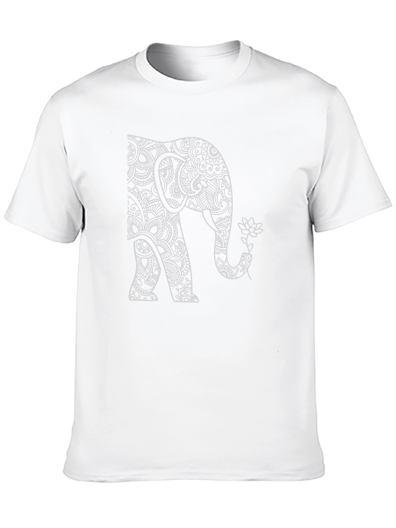 Elephant Mandala Graphic T-Shirt - Unique Art Design
