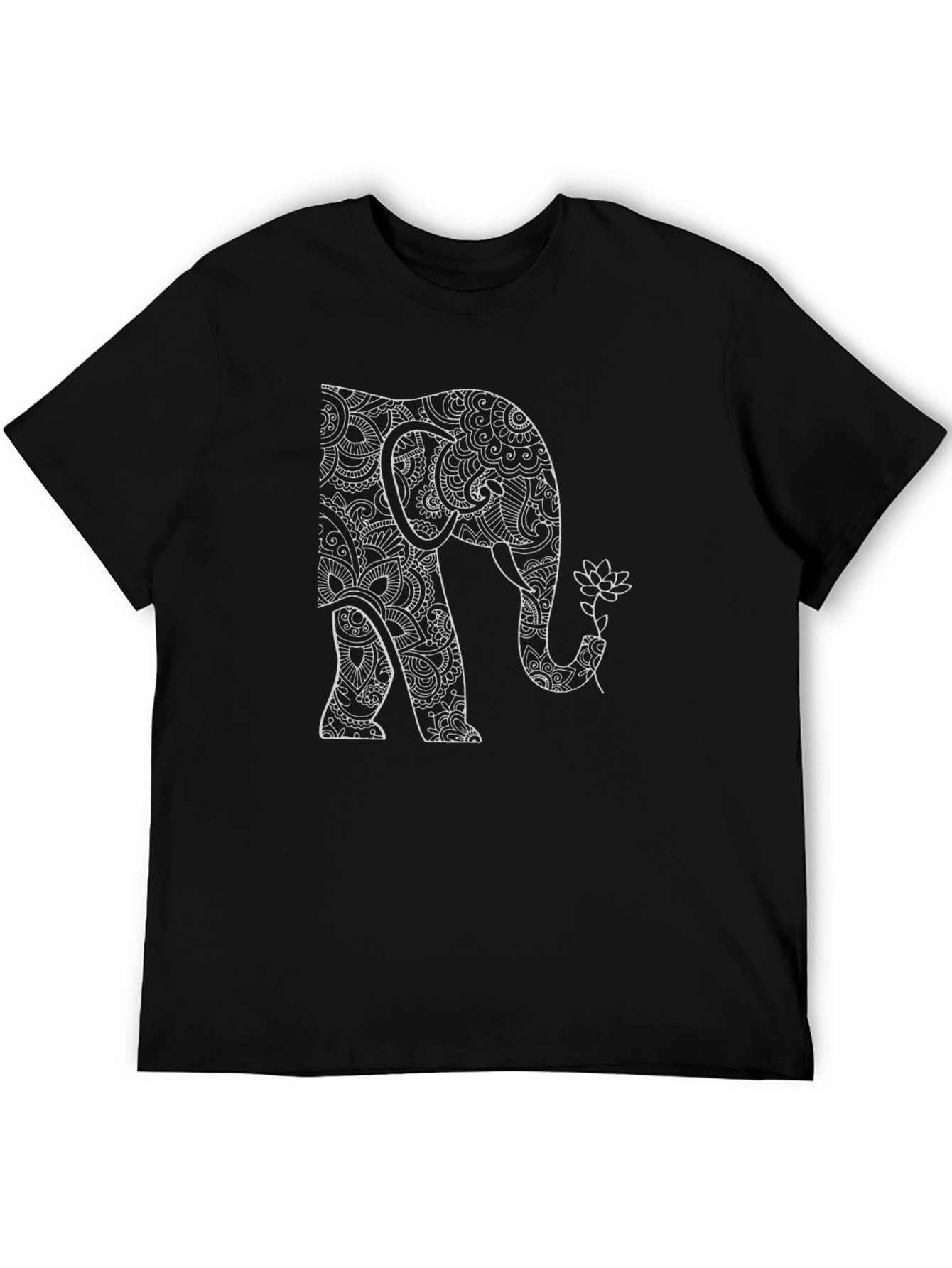 Elephant Mandala Graphic T-Shirt - Unique Art Design