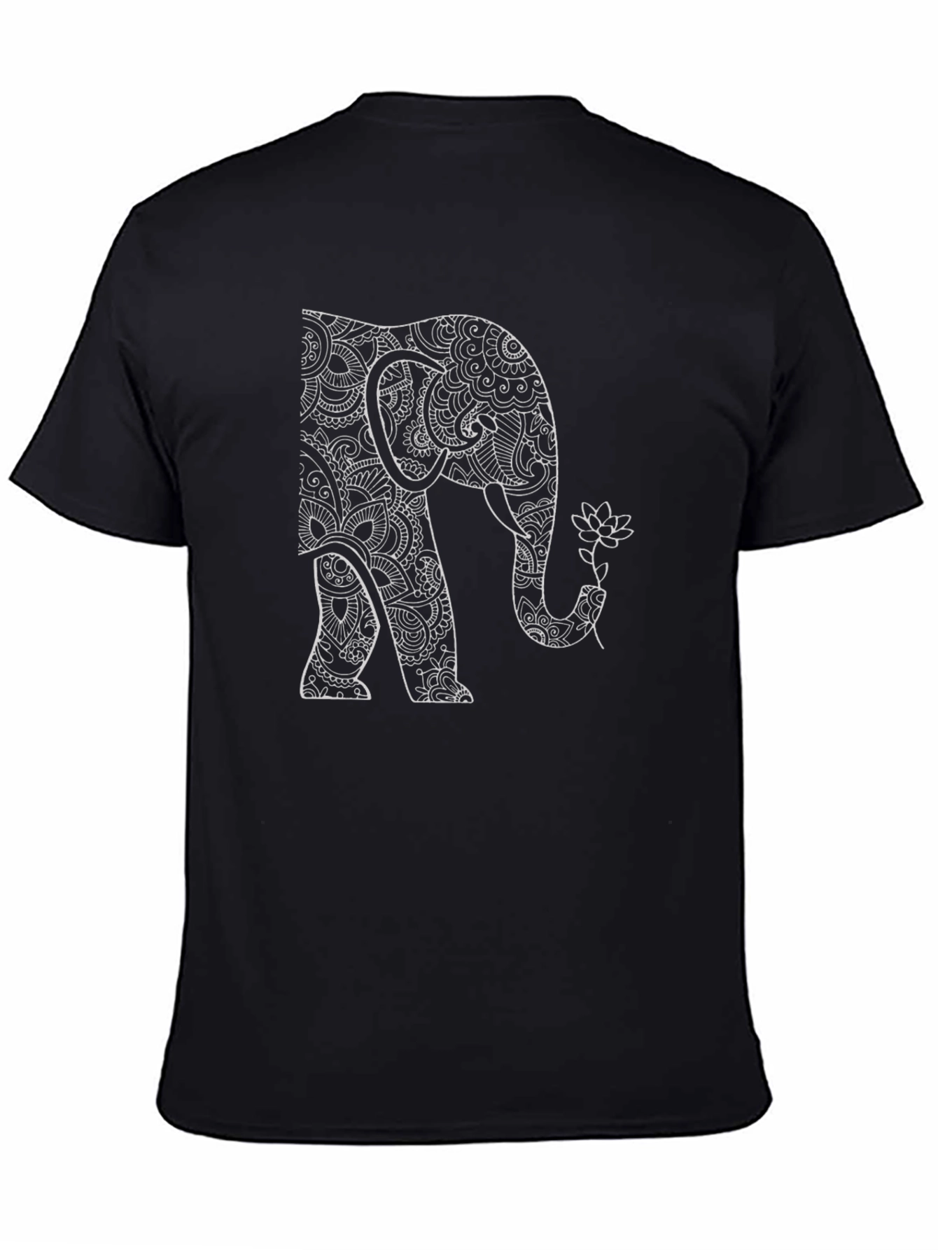 Elephant Mandala Graphic T-Shirt - Unique Art Design