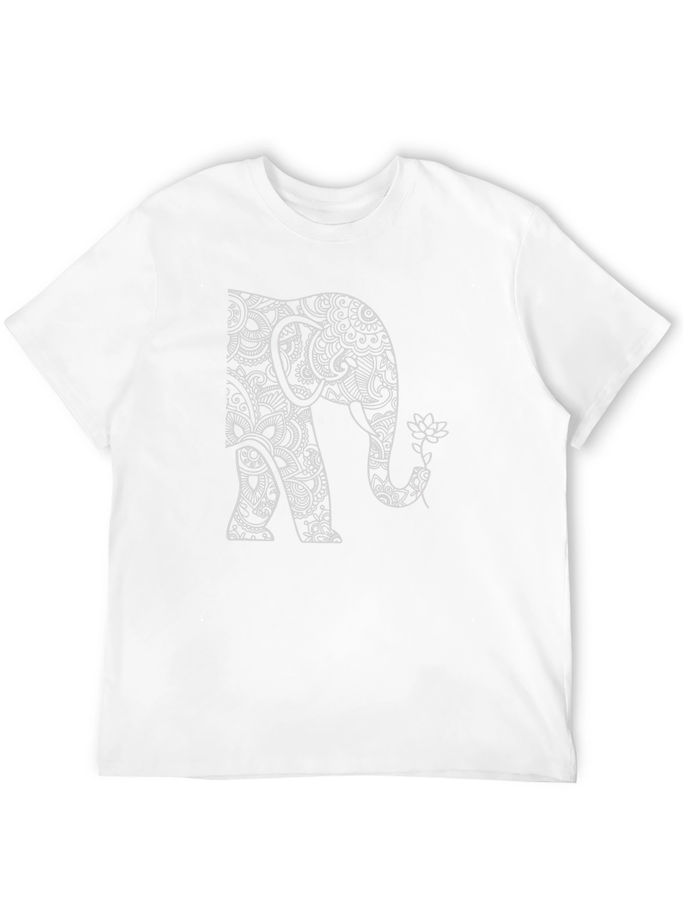 Elephant Mandala Graphic T-Shirt - Unique Art Design