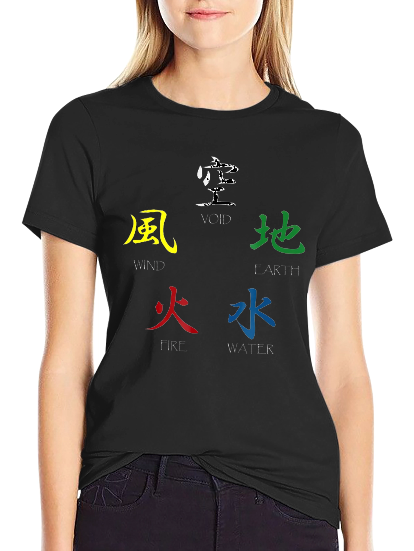 Elemental Kanji T-Shirt - Five Elements Design