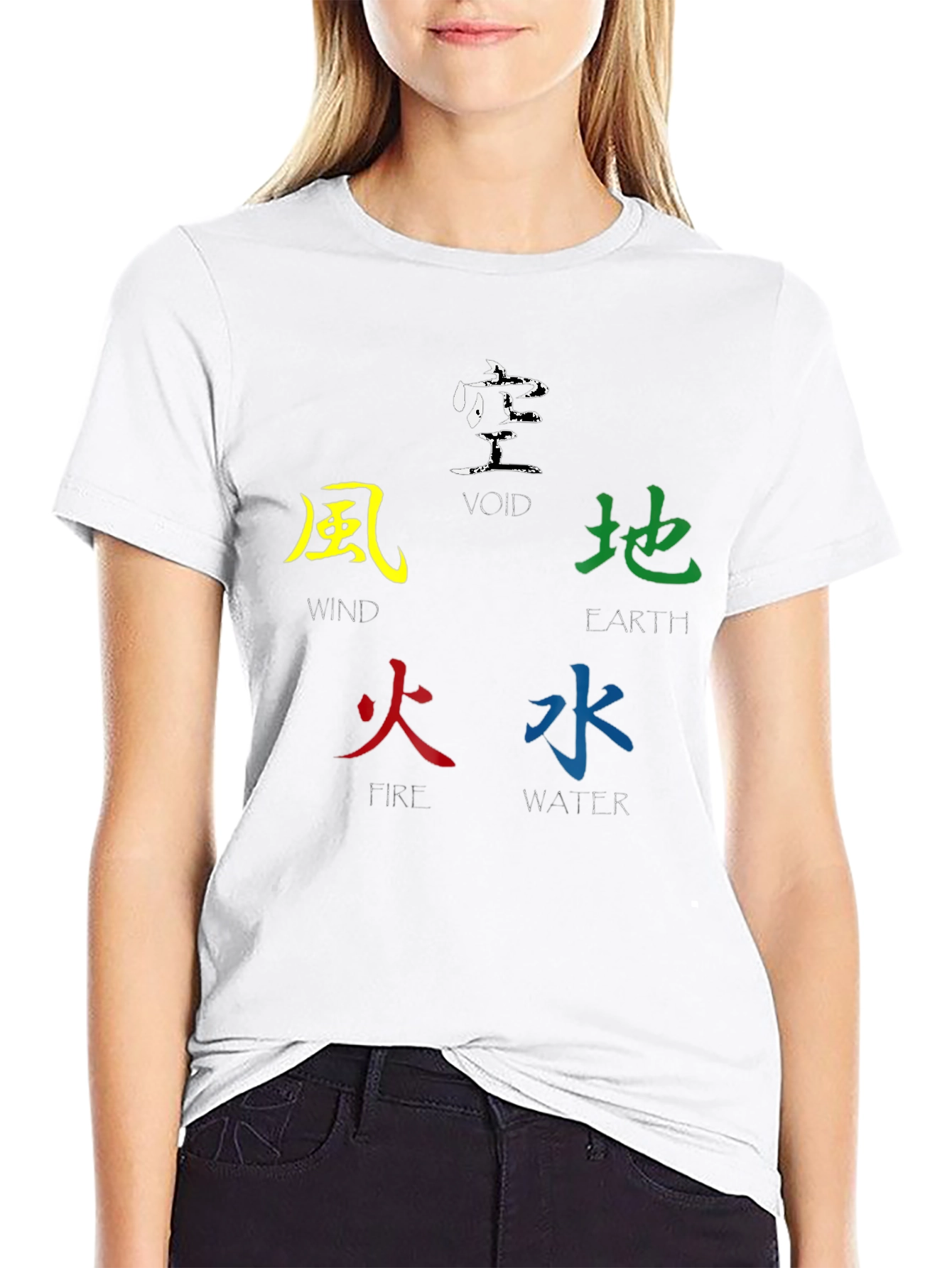 Elemental Kanji T-Shirt - Five Elements Design