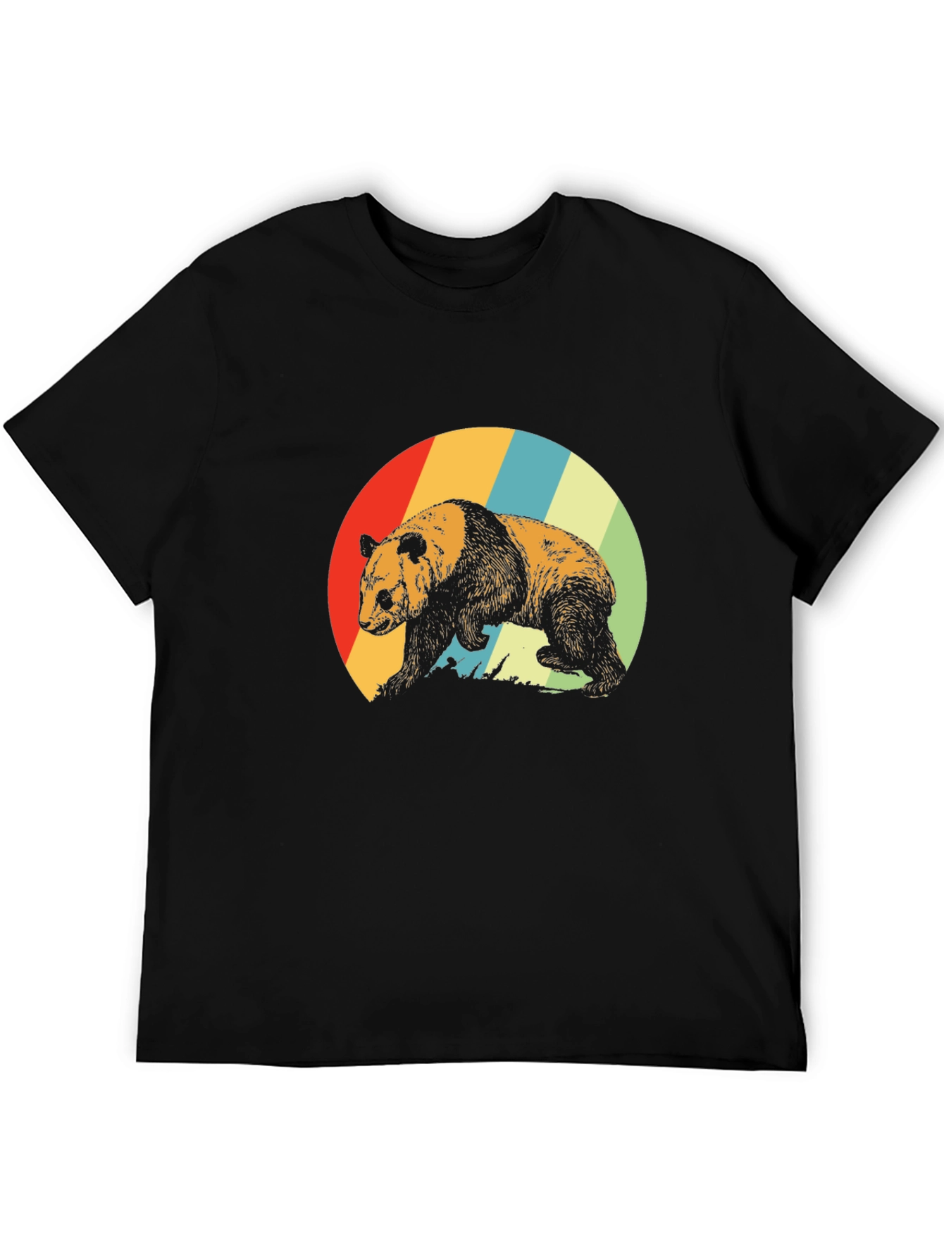 Retro Panda Bear Graphic T-Shirt