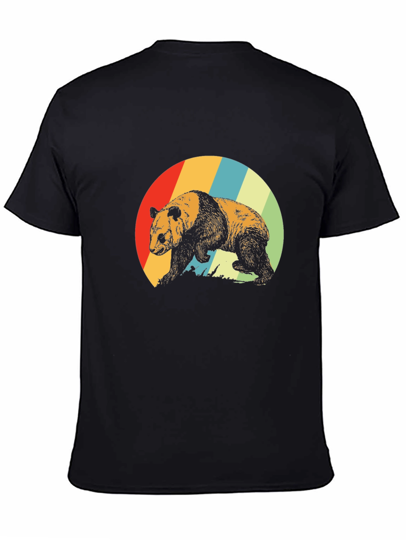 Retro Panda Bear Graphic T-Shirt