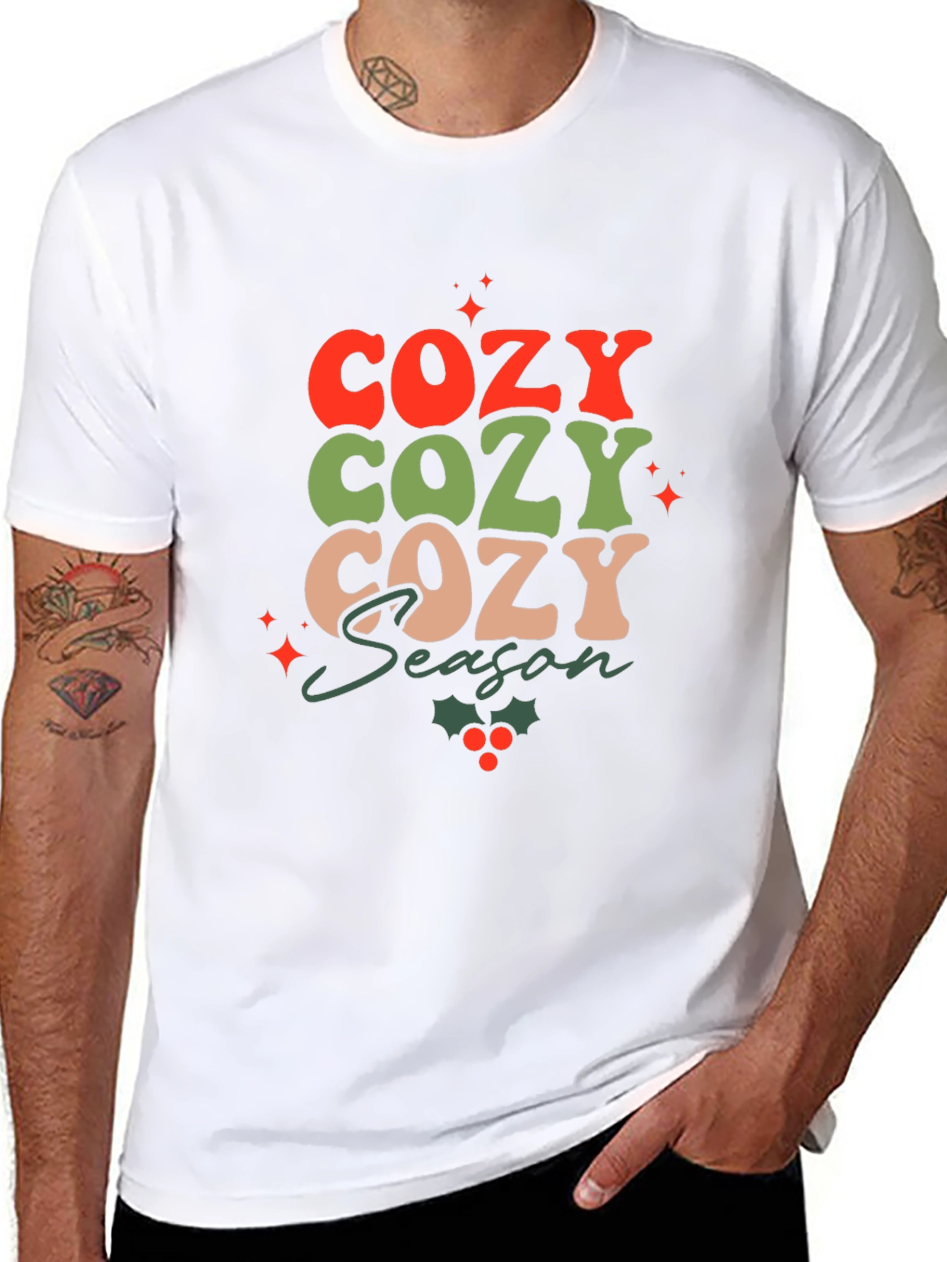 Cozy Season Graphic Tee - Black