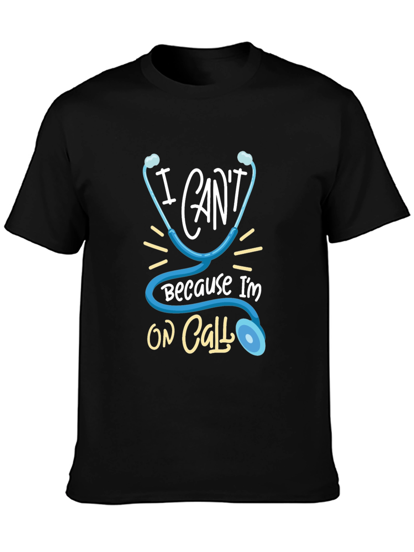 On Call Doctor Stethoscope Graphic T-Shirt