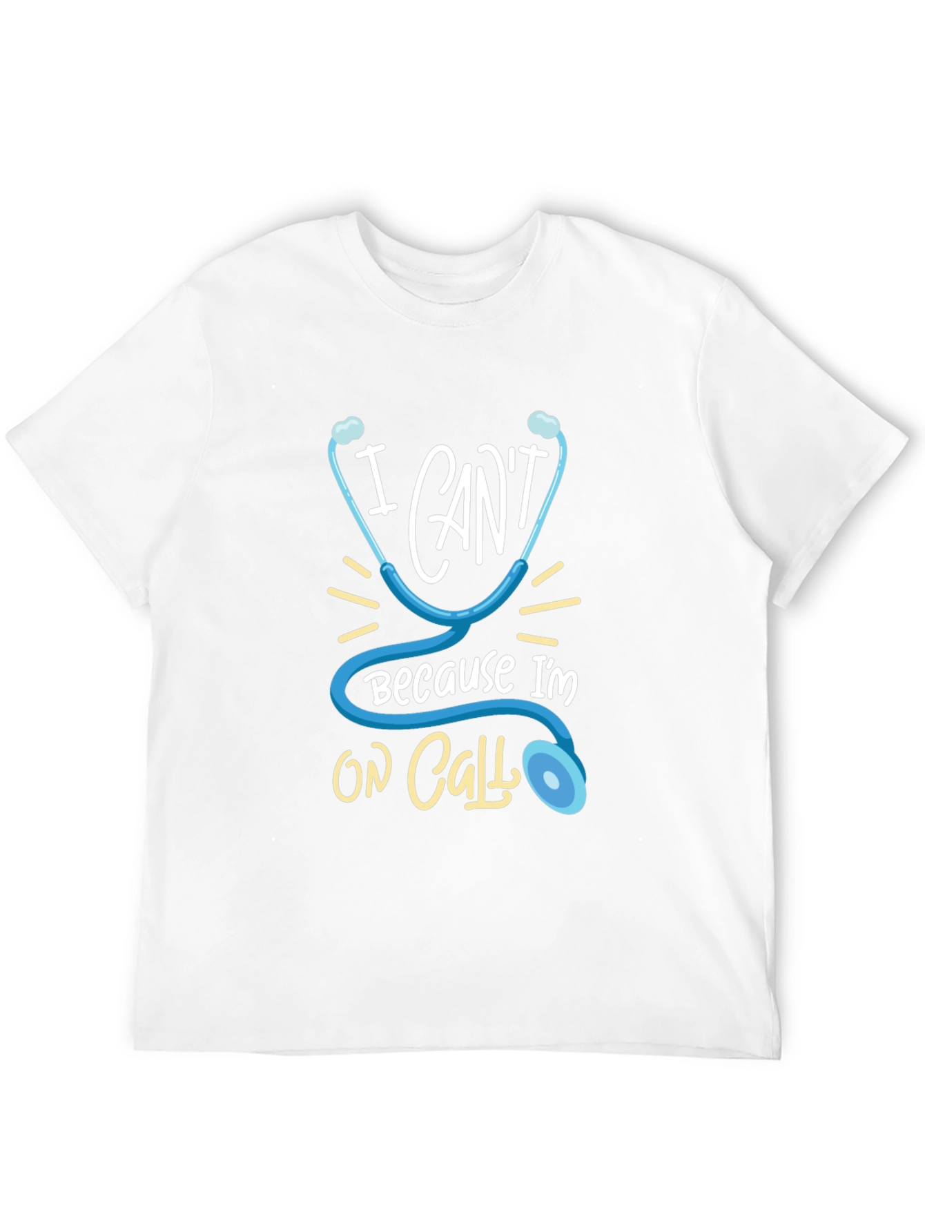 On Call Doctor Stethoscope Graphic T-Shirt