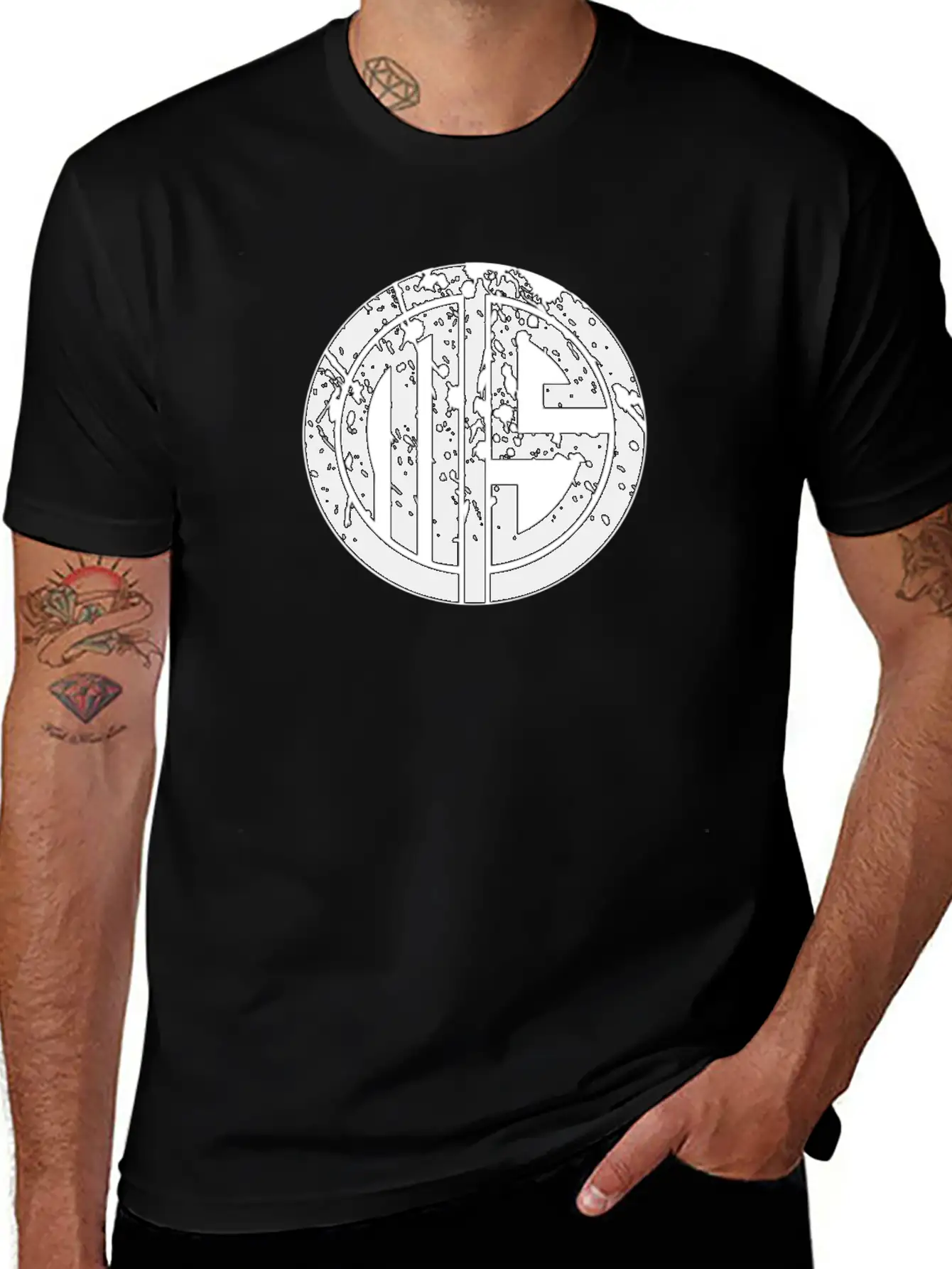 TMS Midnight Black LOGO Basic Graphic T-Shirt – Daily Comfort In Soft Cotton