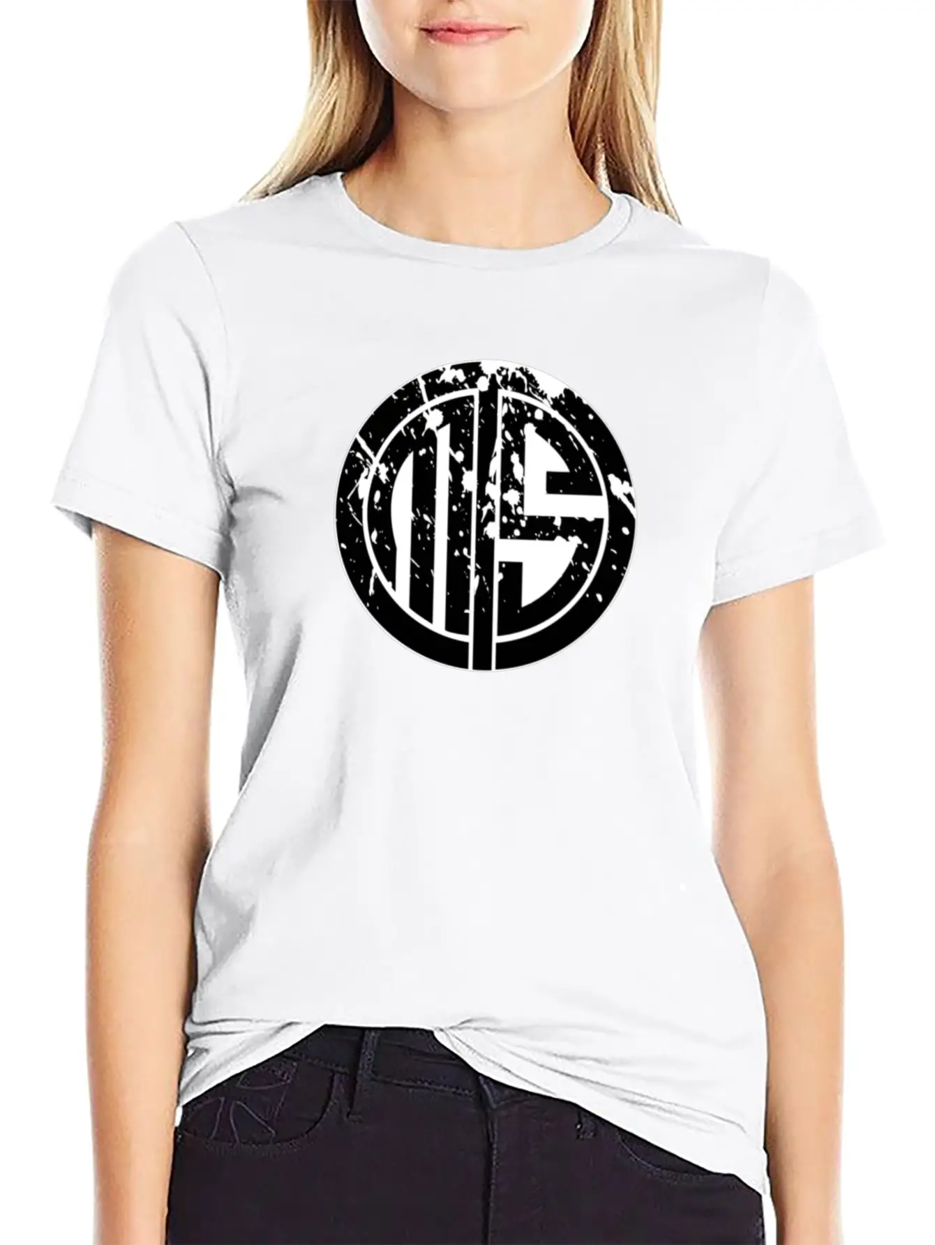 TMS Midnight Black LOGO Basic Graphic T-Shirt – Daily Comfort In Soft Cotton