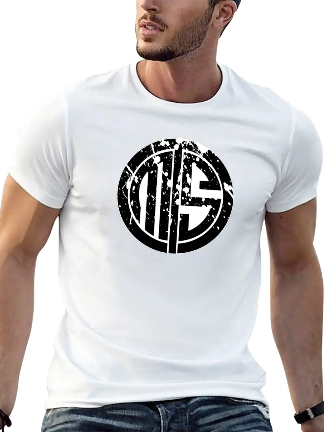 TMS Midnight Black LOGO Basic Graphic T-Shirt – Daily Comfort In Soft Cotton