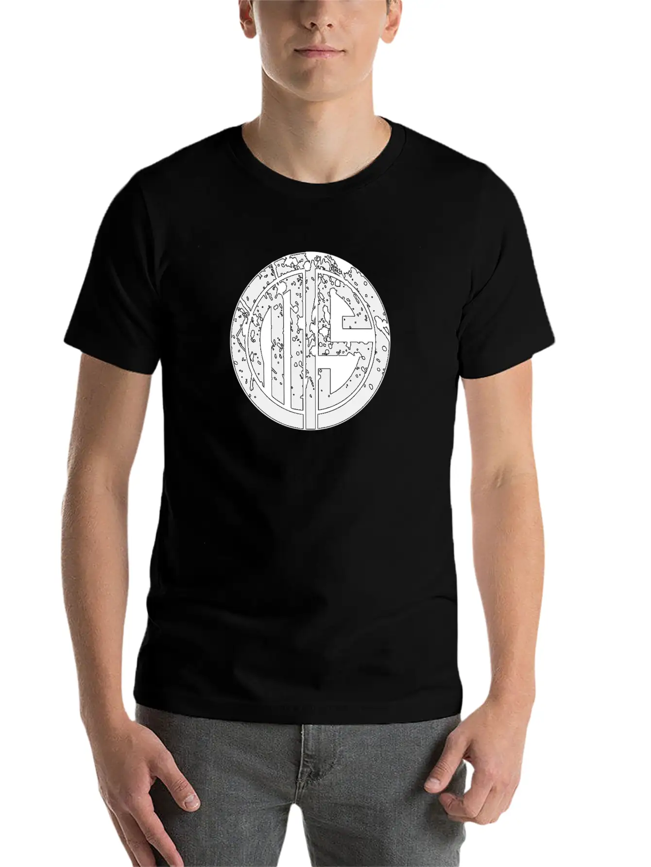 TMS Midnight Black LOGO Basic Graphic T-Shirt – Daily Comfort In Soft Cotton