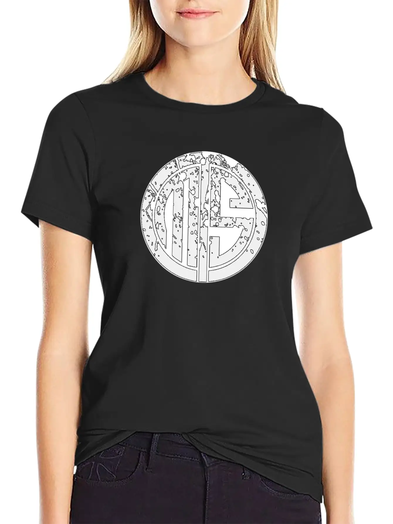 TMS Midnight Black LOGO Basic Graphic T-Shirt – Daily Comfort In Soft Cotton