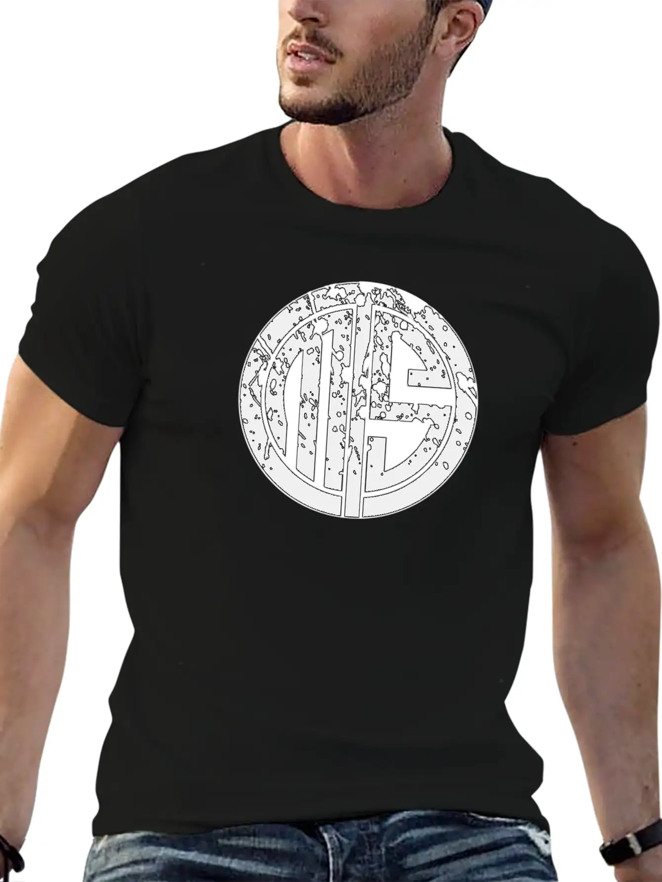 TMS Midnight Black LOGO Basic Graphic T-Shirt – Daily Comfort In Soft Cotton