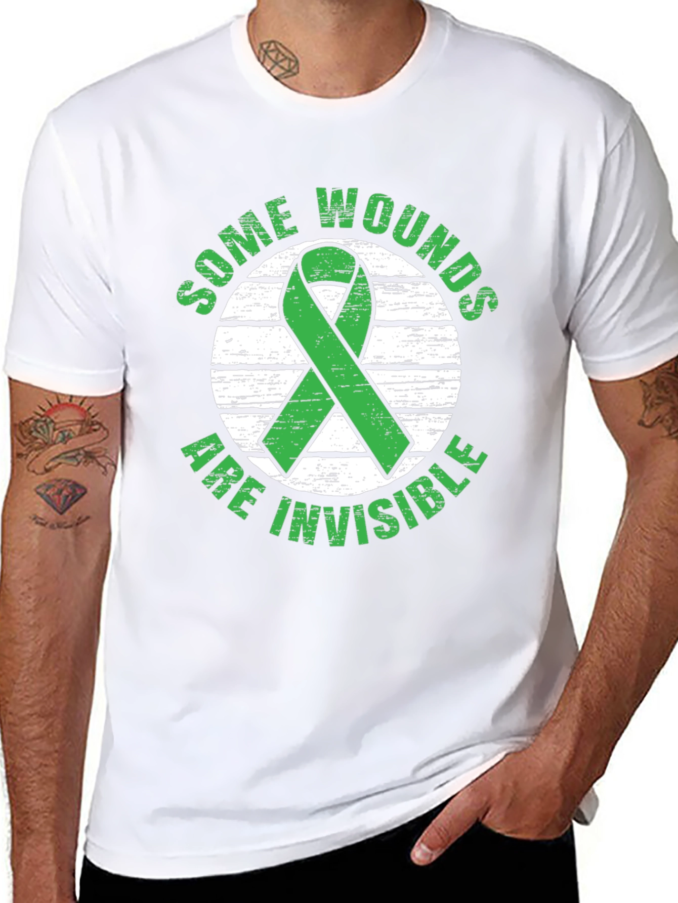 Some Wounds Invisible Awareness T-Shirt