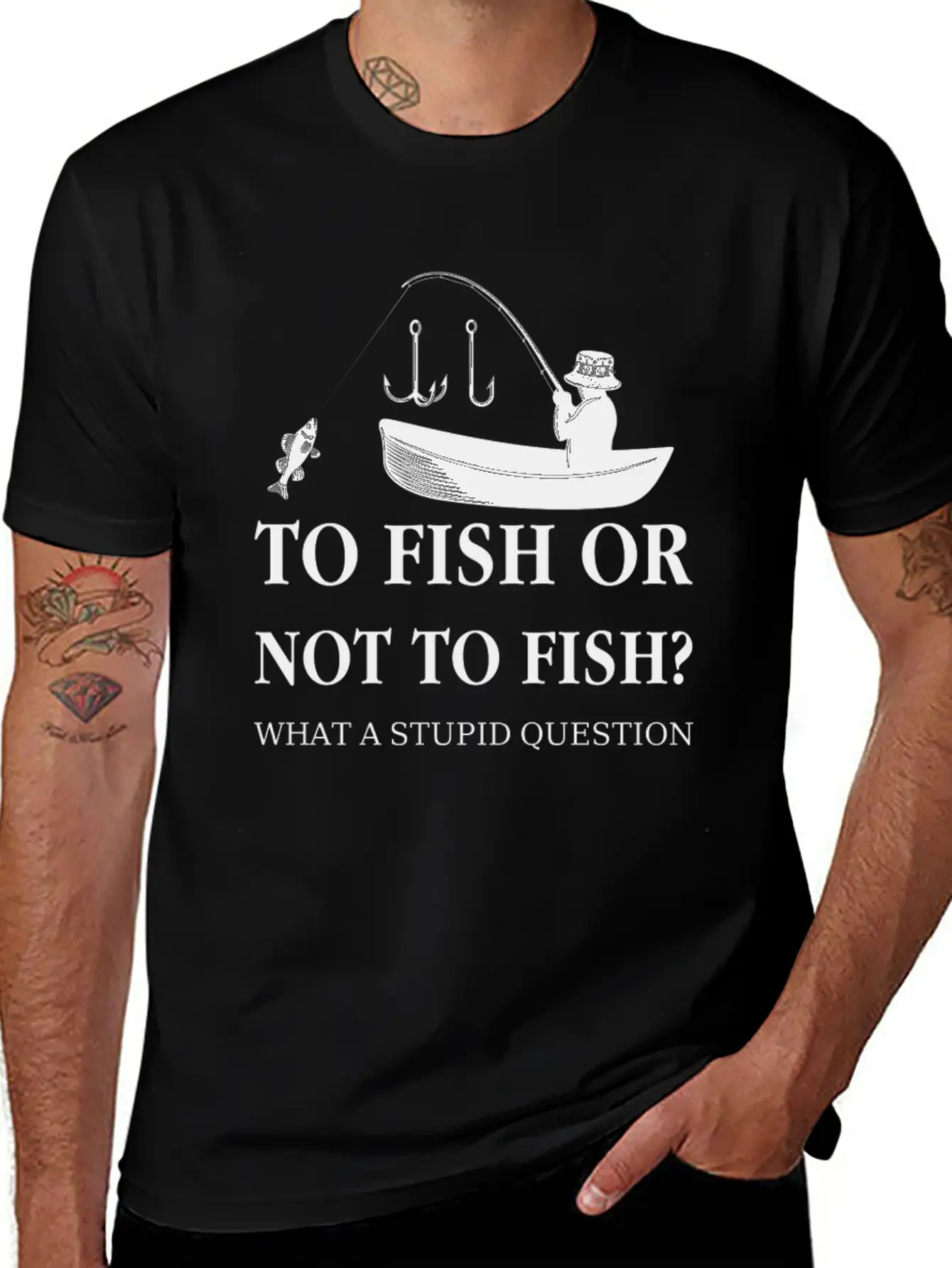 To Fish Or Not To Fish Essential Unisex Summer Tee – Soft Cotton Casual Fit
