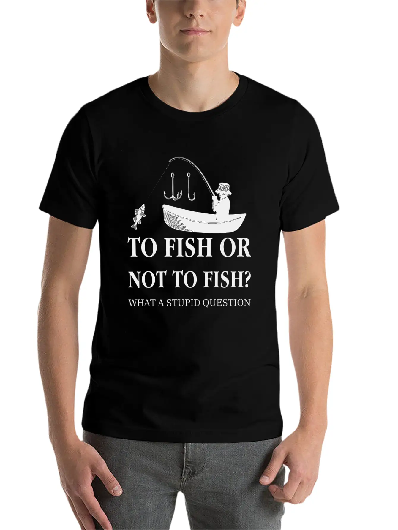 To Fish Or Not To Fish Essential Unisex Summer Tee – Soft Cotton Casual Fit
