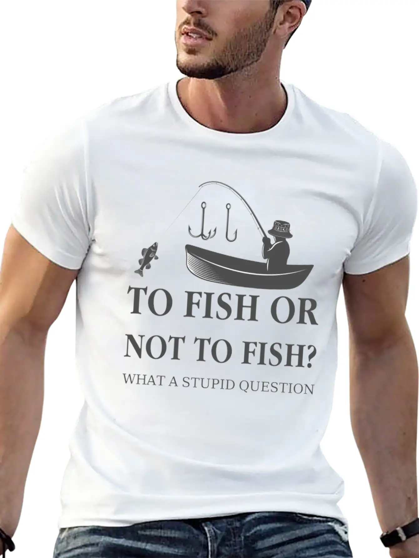 To Fish Or Not To Fish Essential Unisex Summer Tee – Soft Cotton Casual Fit
