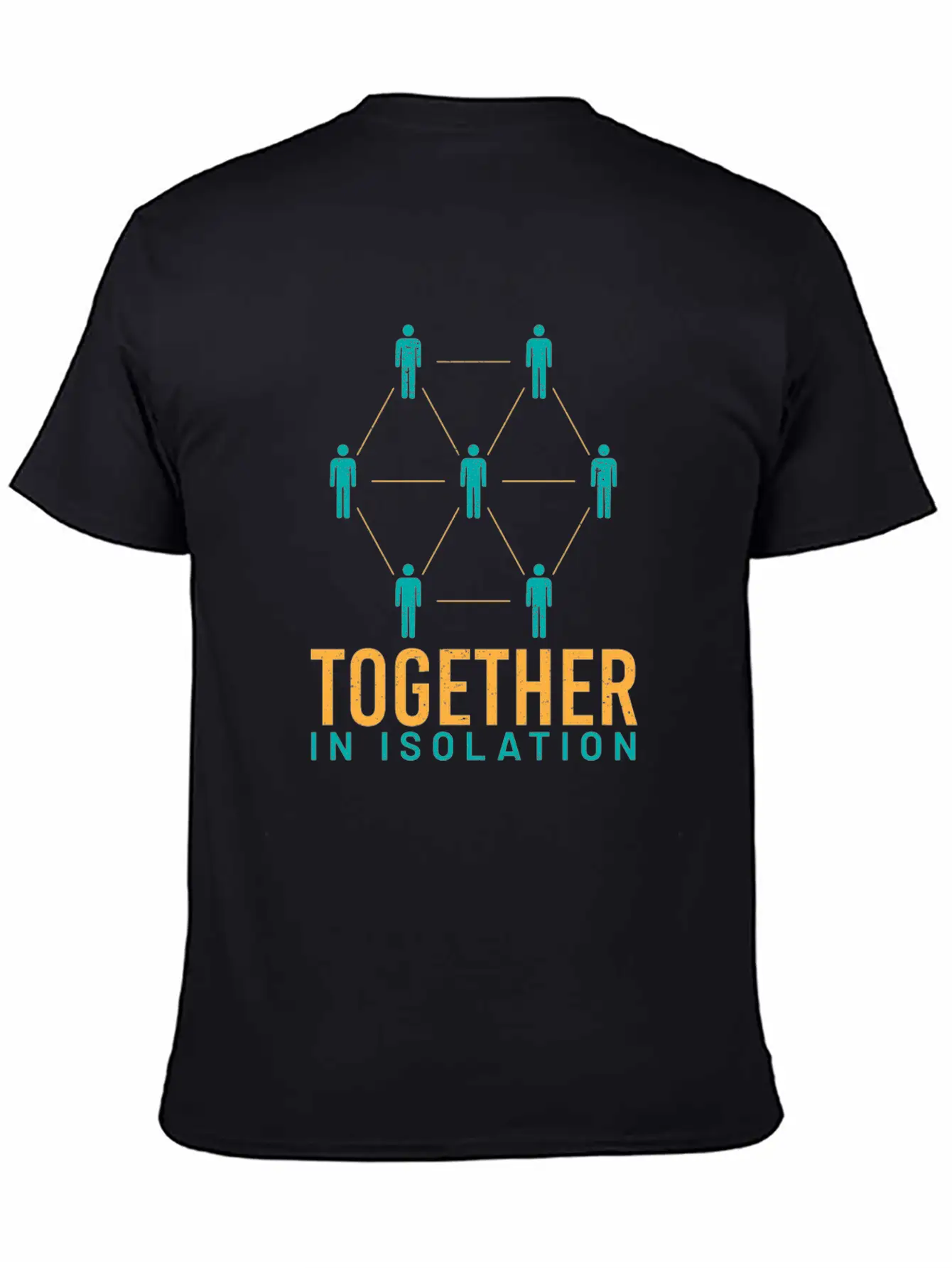 Together In Isolation Unisex Short Sleeve Soft Cotton T-Shirt – Casual Everyday Wear