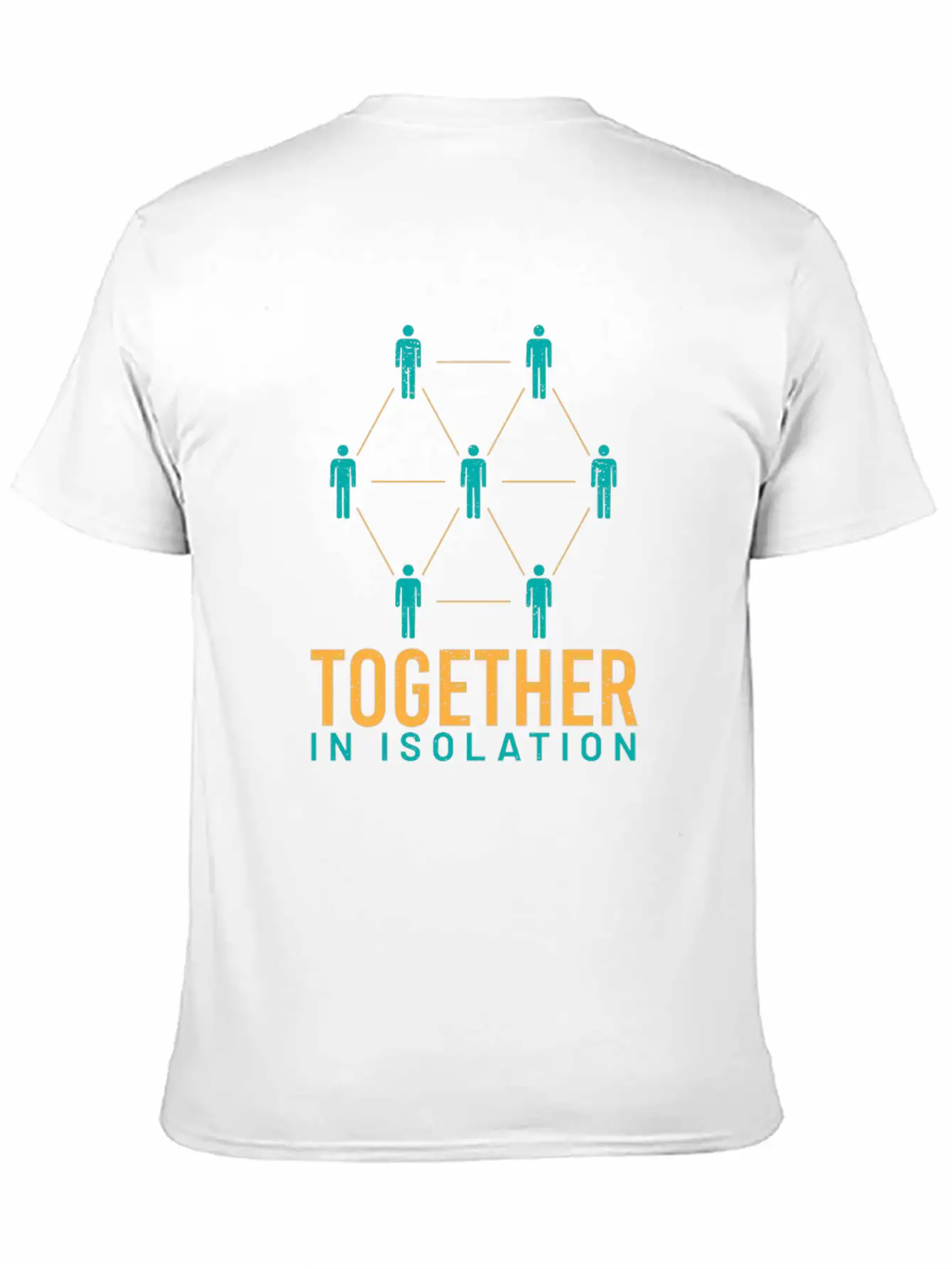 Together In Isolation Unisex Short Sleeve Soft Cotton T-Shirt – Casual Everyday Wear