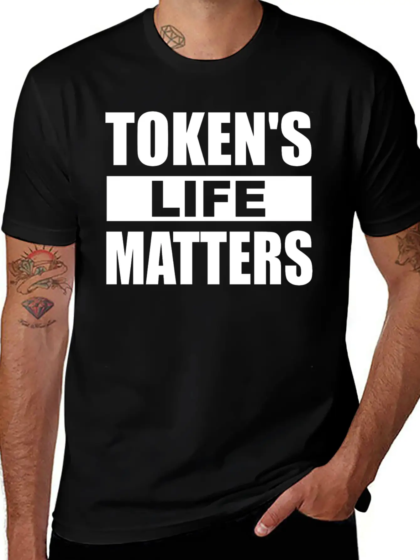 Token's Life Matters Funny Essential Unisex Summer Tee – Soft Cotton Casual Fit