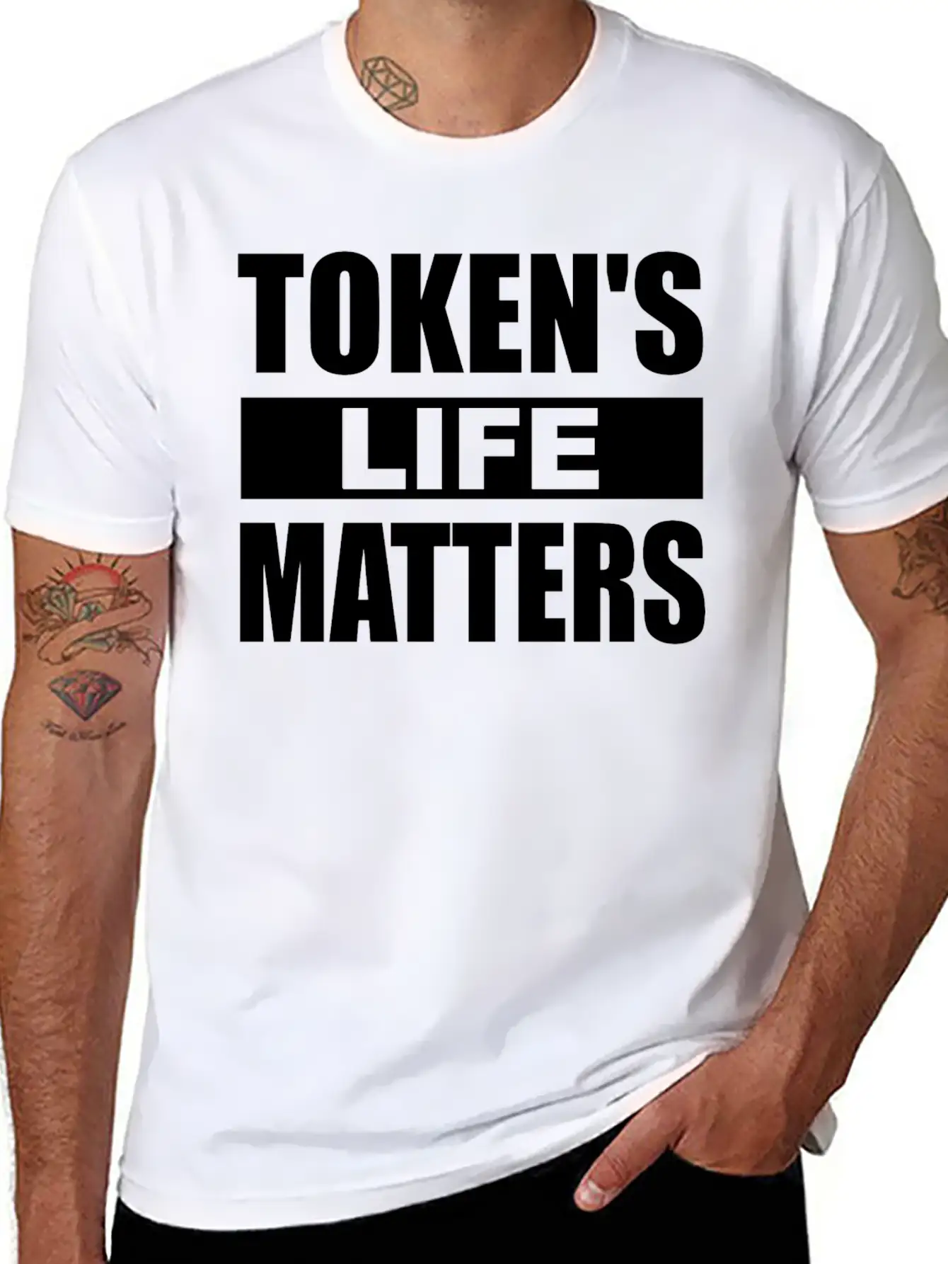 Token's Life Matters Funny Essential Unisex Summer Tee – Soft Cotton Casual Fit