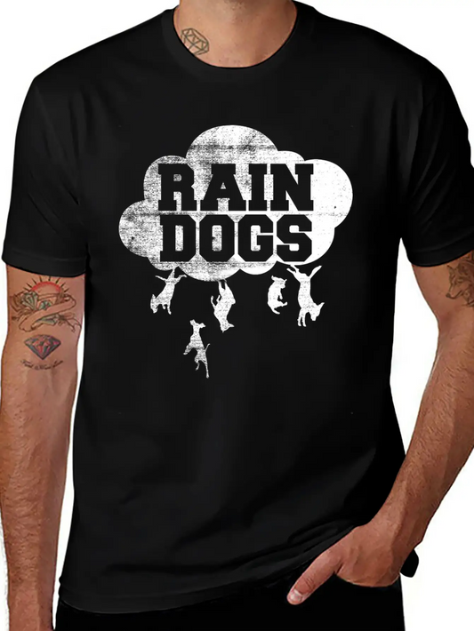 Tom Waits Rain Dogs Unisex Short Sleeve Soft Cotton T-Shirt – Casual Everyday Wear