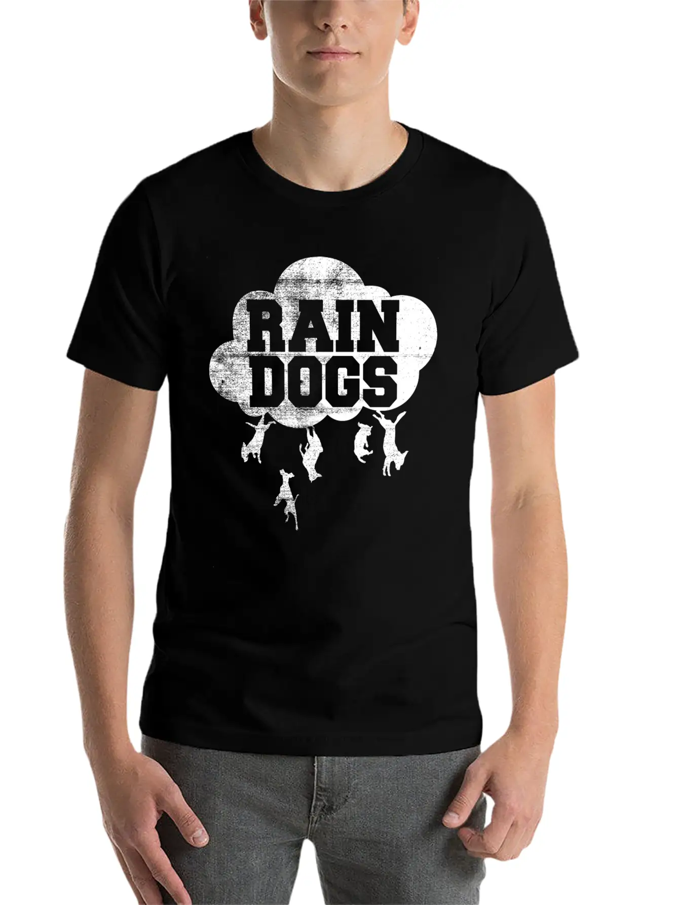 Tom Waits Rain Dogs Unisex Short Sleeve Soft Cotton T-Shirt – Casual Everyday Wear