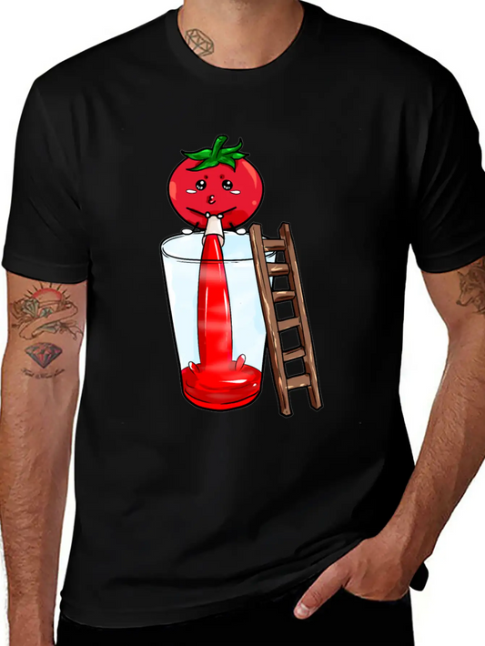 Tomato Pees Tomatojuice Essential Unisex Summer Tee – Soft Cotton Casual Fit