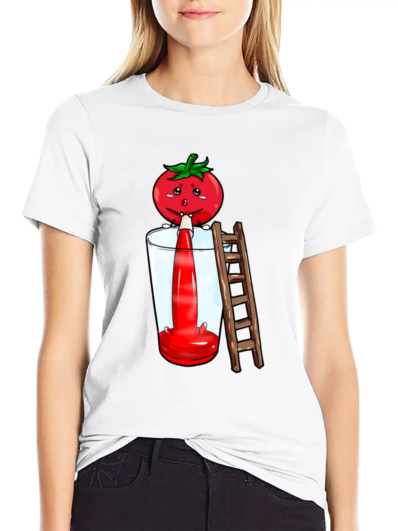 Tomato Pees Tomatojuice Essential Unisex Summer Tee – Soft Cotton Casual Fit
