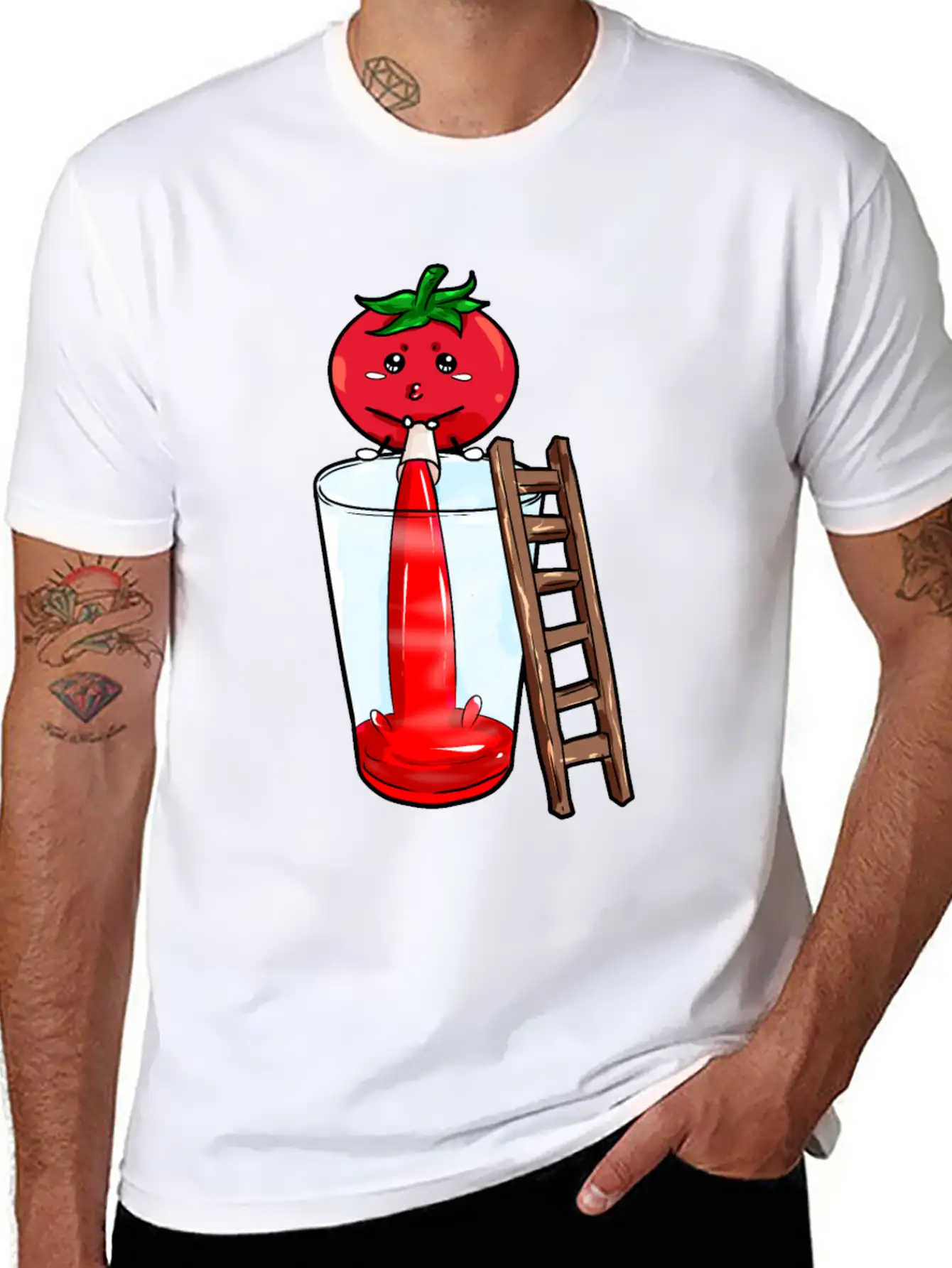 Tomato Pees Tomatojuice Essential Unisex Summer Tee – Soft Cotton Casual Fit