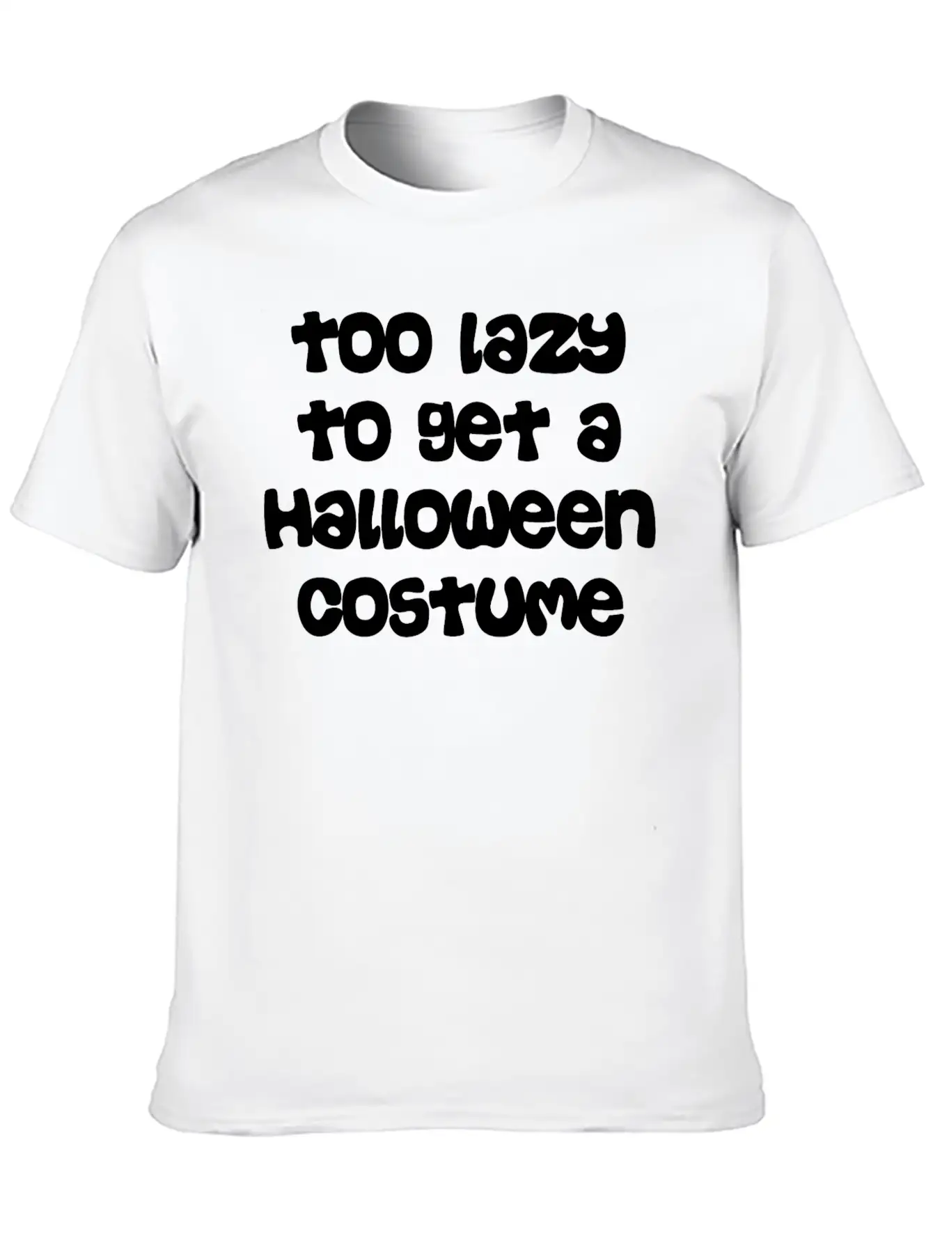 Too Lazy To Get Halloween Costume Timeless Short Sleeve Tee – Comfy And Minimalist Design