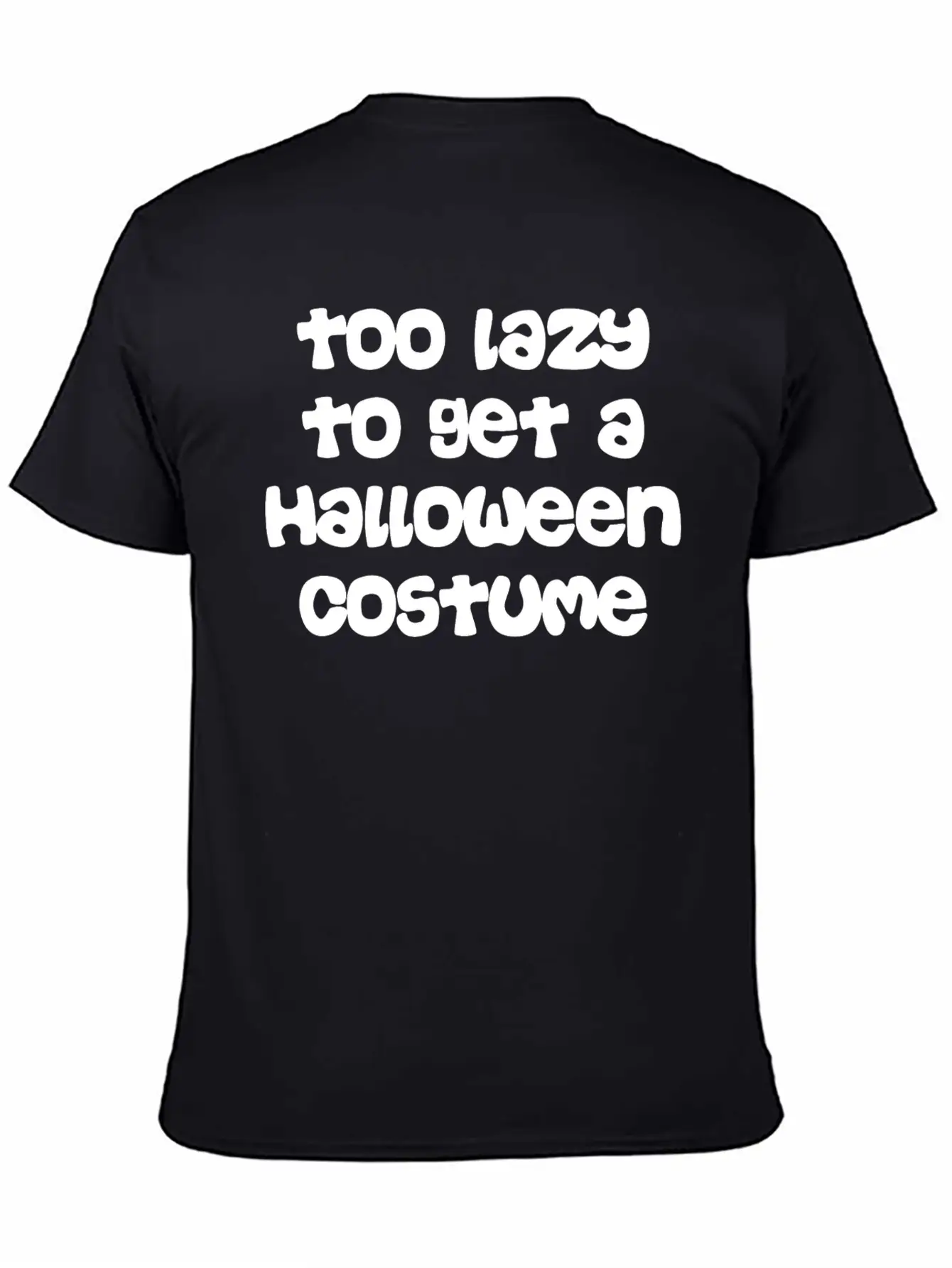 Too Lazy To Get Halloween Costume Timeless Short Sleeve Tee – Comfy And Minimalist Design