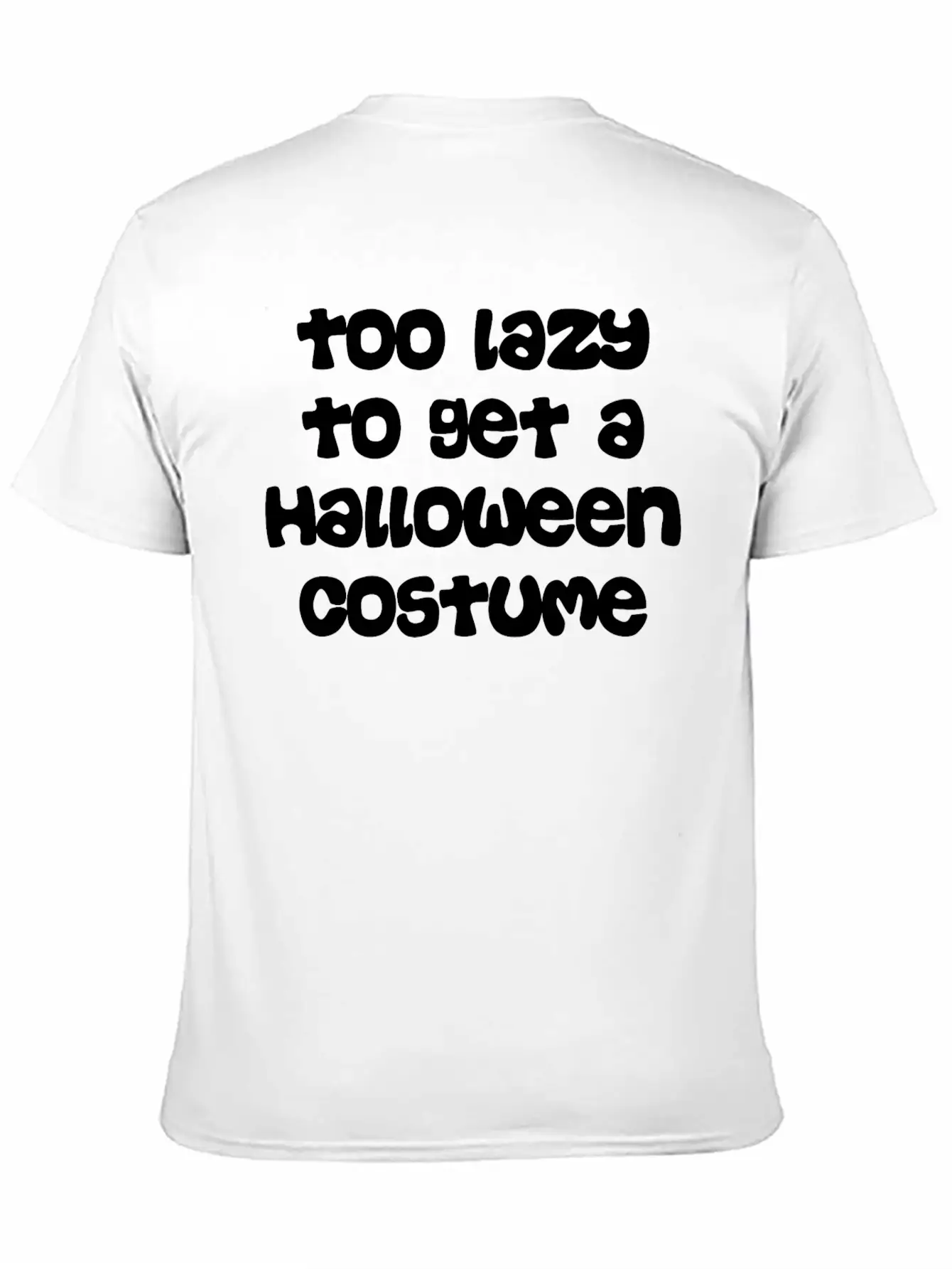Too Lazy To Get Halloween Costume Timeless Short Sleeve Tee – Comfy And Minimalist Design
