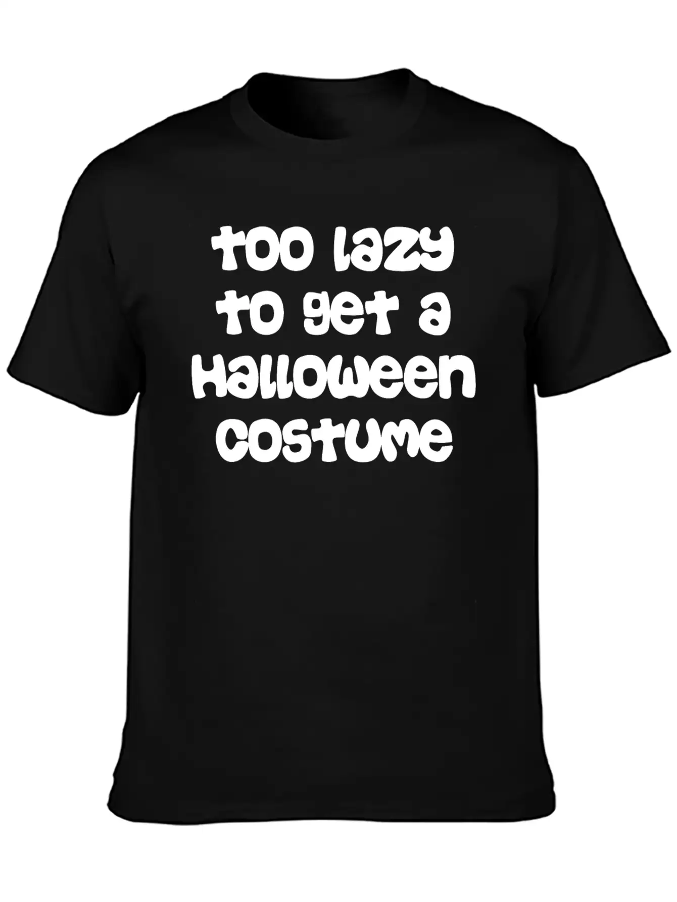 Too Lazy To Get Halloween Costume Timeless Short Sleeve Tee – Comfy And Minimalist Design