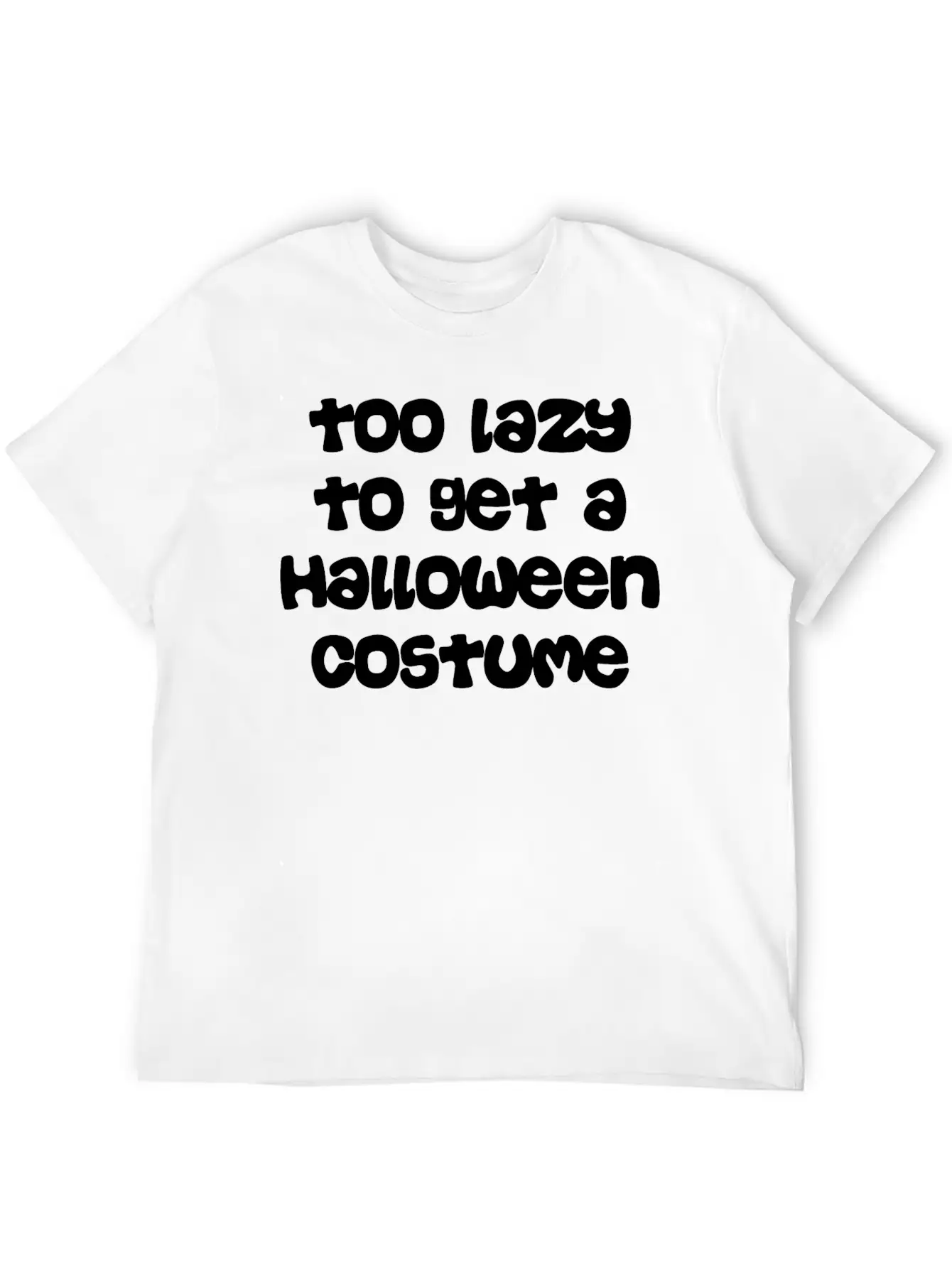 Too Lazy To Get Halloween Costume Timeless Short Sleeve Tee – Comfy And Minimalist Design