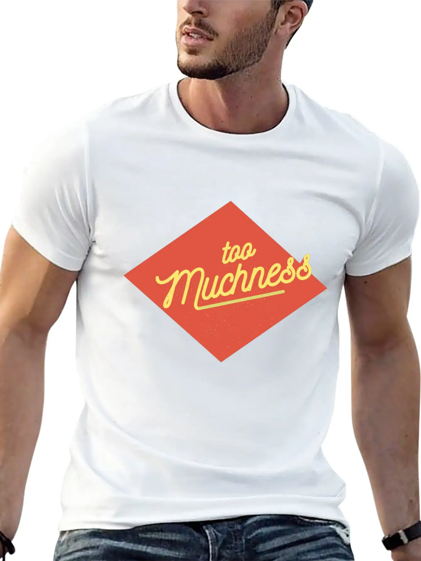 Too Much Stress Angry Funny Wording Word Stylish Everyday T-Shirt – Unisex Basic Cotton Tee