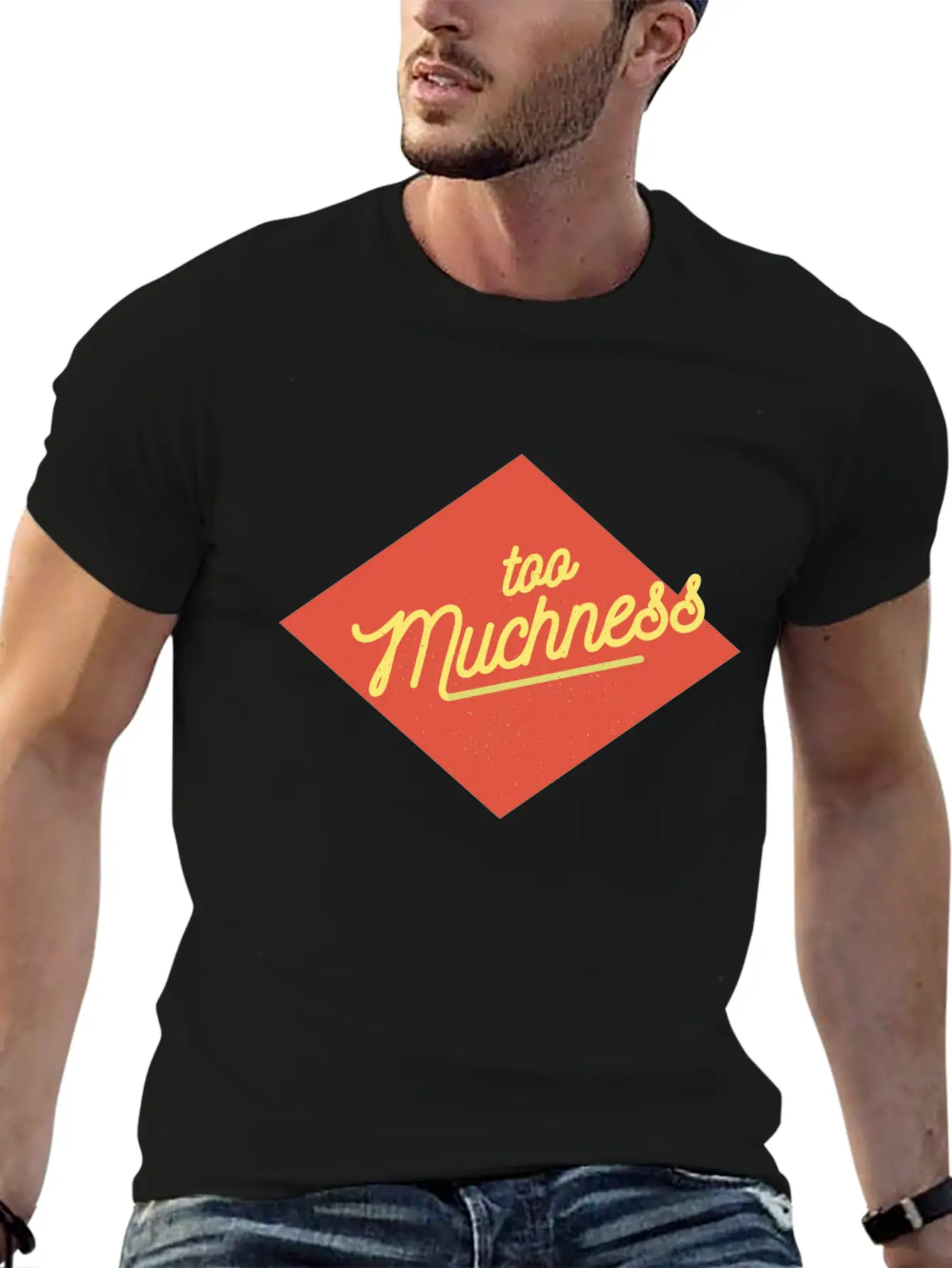 Too Much Stress Angry Funny Wording Word Stylish Everyday T-Shirt – Unisex Basic Cotton Tee