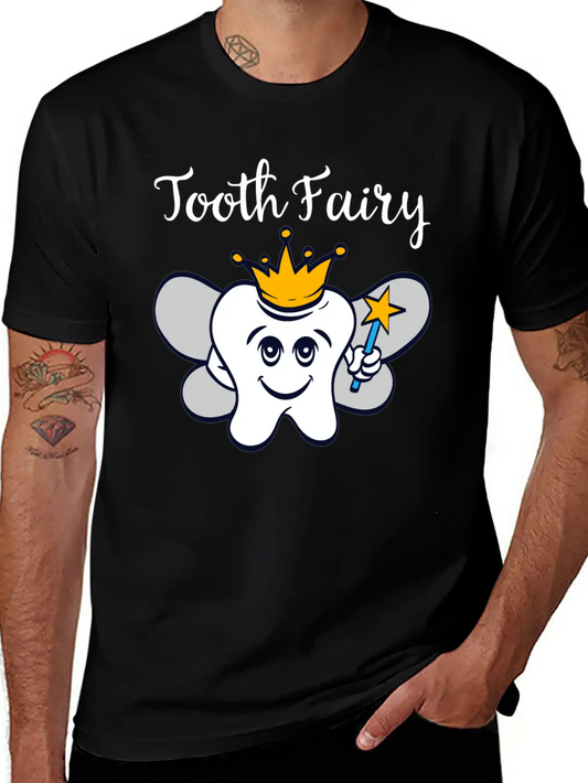 Tooth Fairy A Cute White Teeth Great Gift For Basic Graphic T-Shirt – Daily Comfort In Soft Cotton