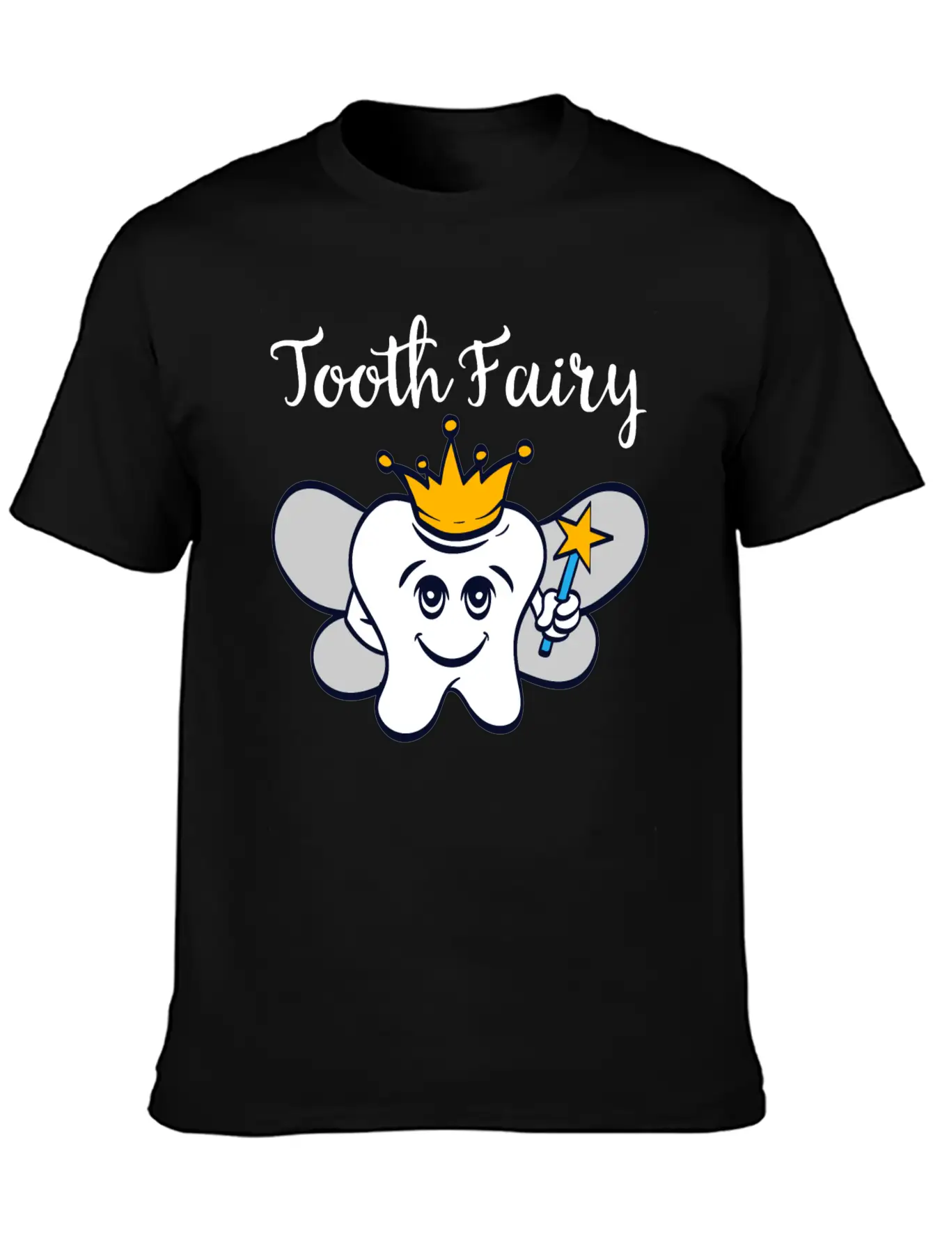 Tooth Fairy A Cute White Teeth Great Gift For Basic Graphic T-Shirt – Daily Comfort In Soft Cotton