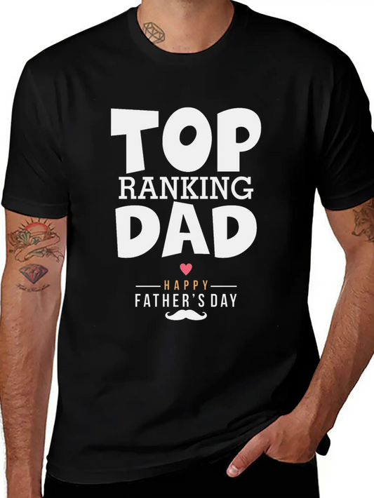 Top Ranking Dad Comfortable Minimalist Graphic Tee – Summer Style Essential